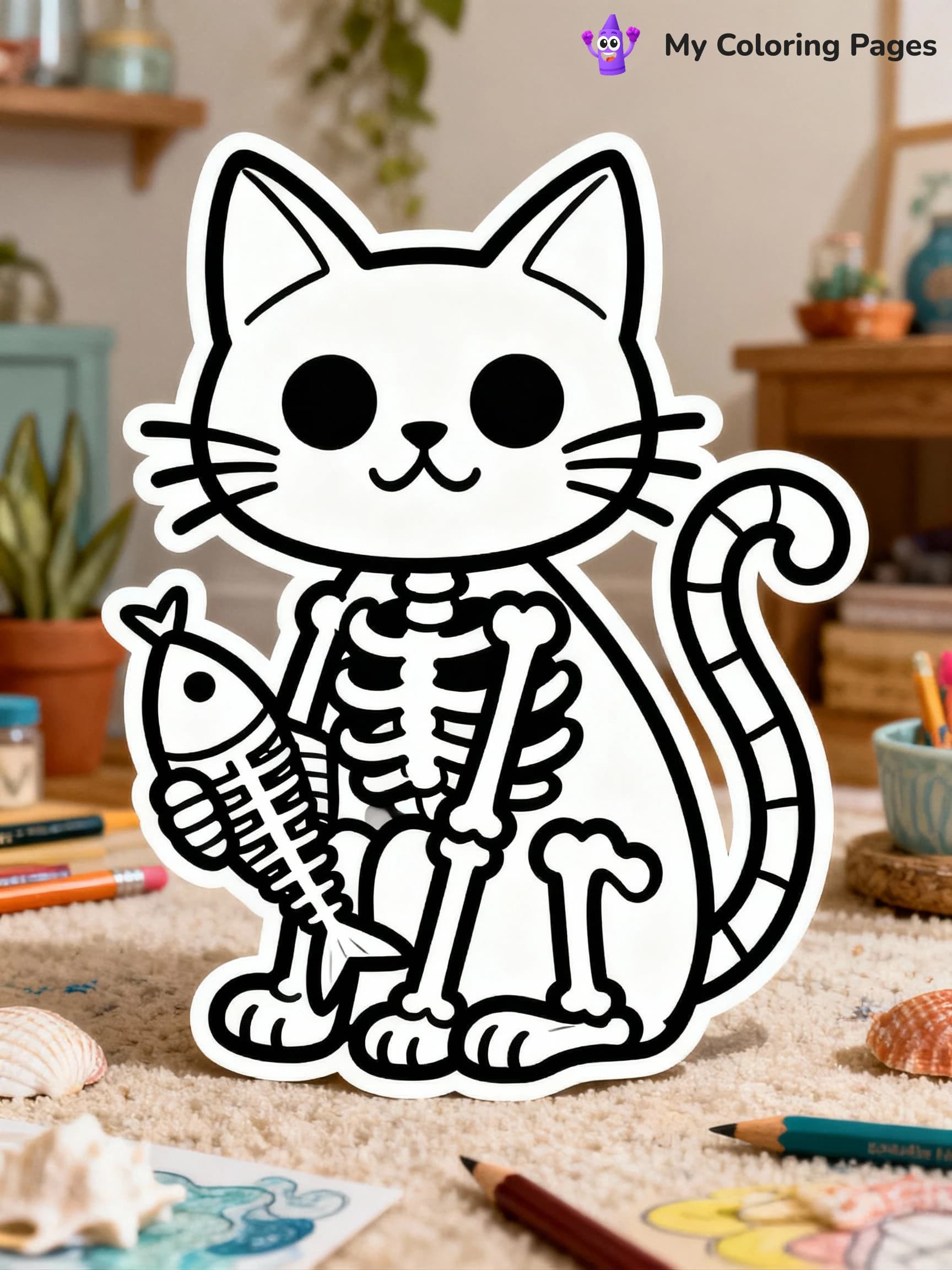 Skeleton Coloring Pages - 24