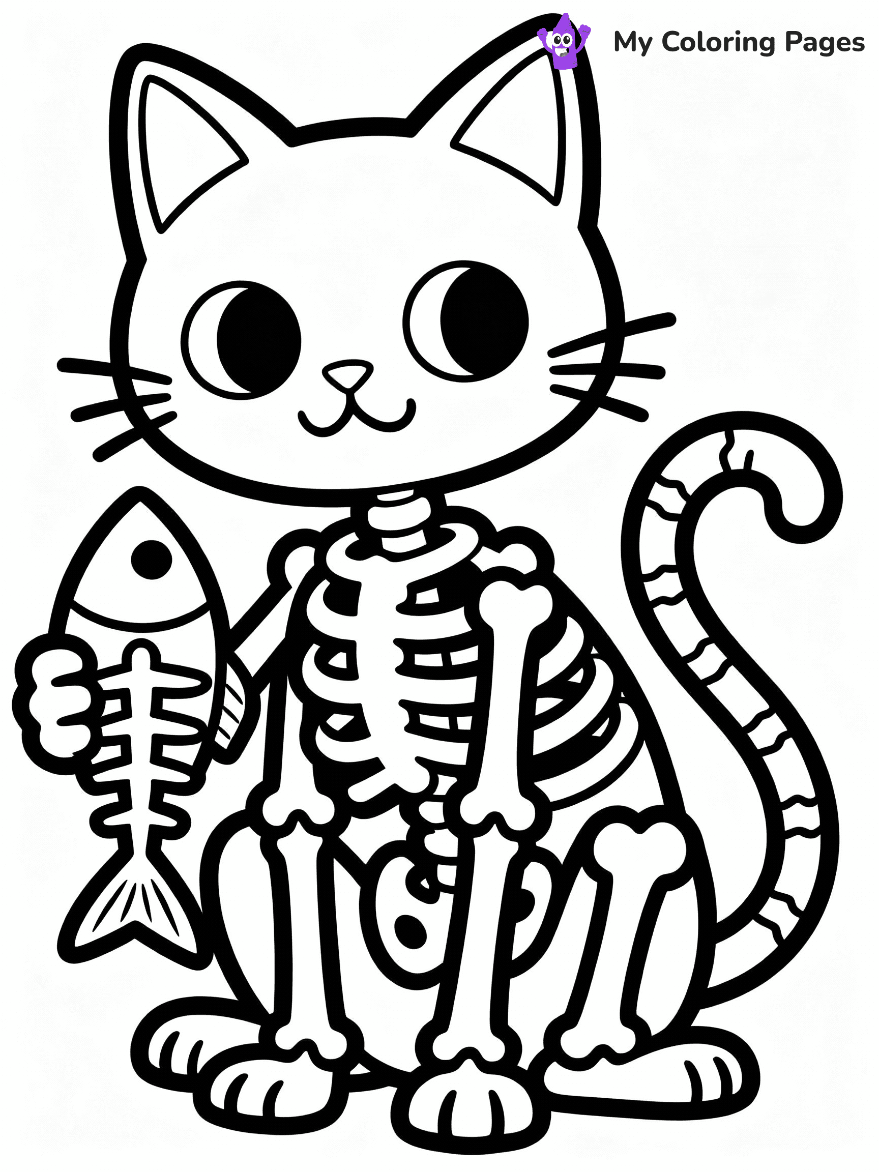 Skeleton Coloring Pages - 23