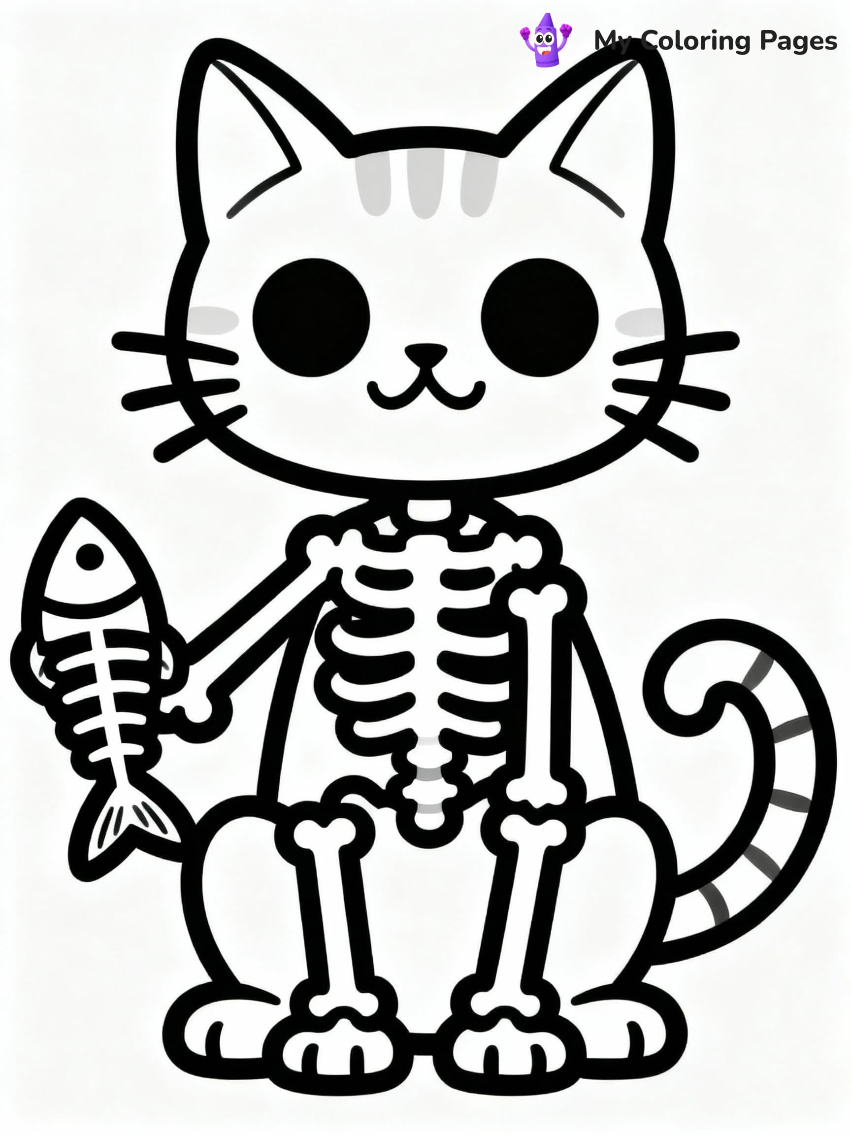 Skeleton Coloring Pages - 22