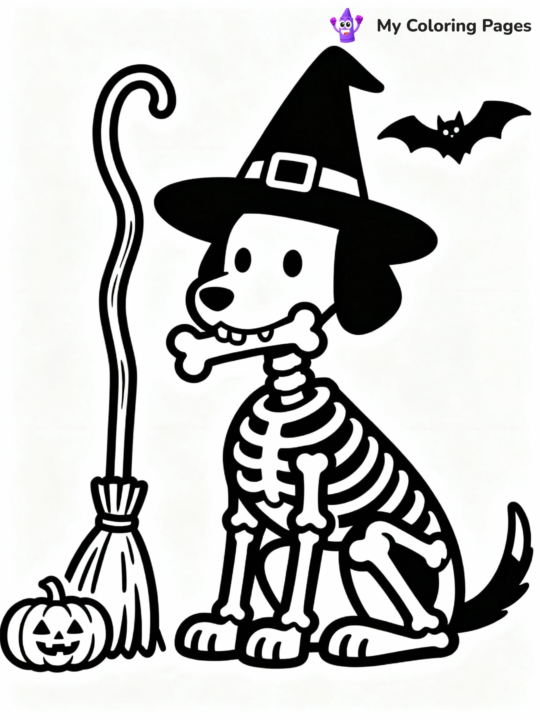 Skeleton Coloring Pages - 21