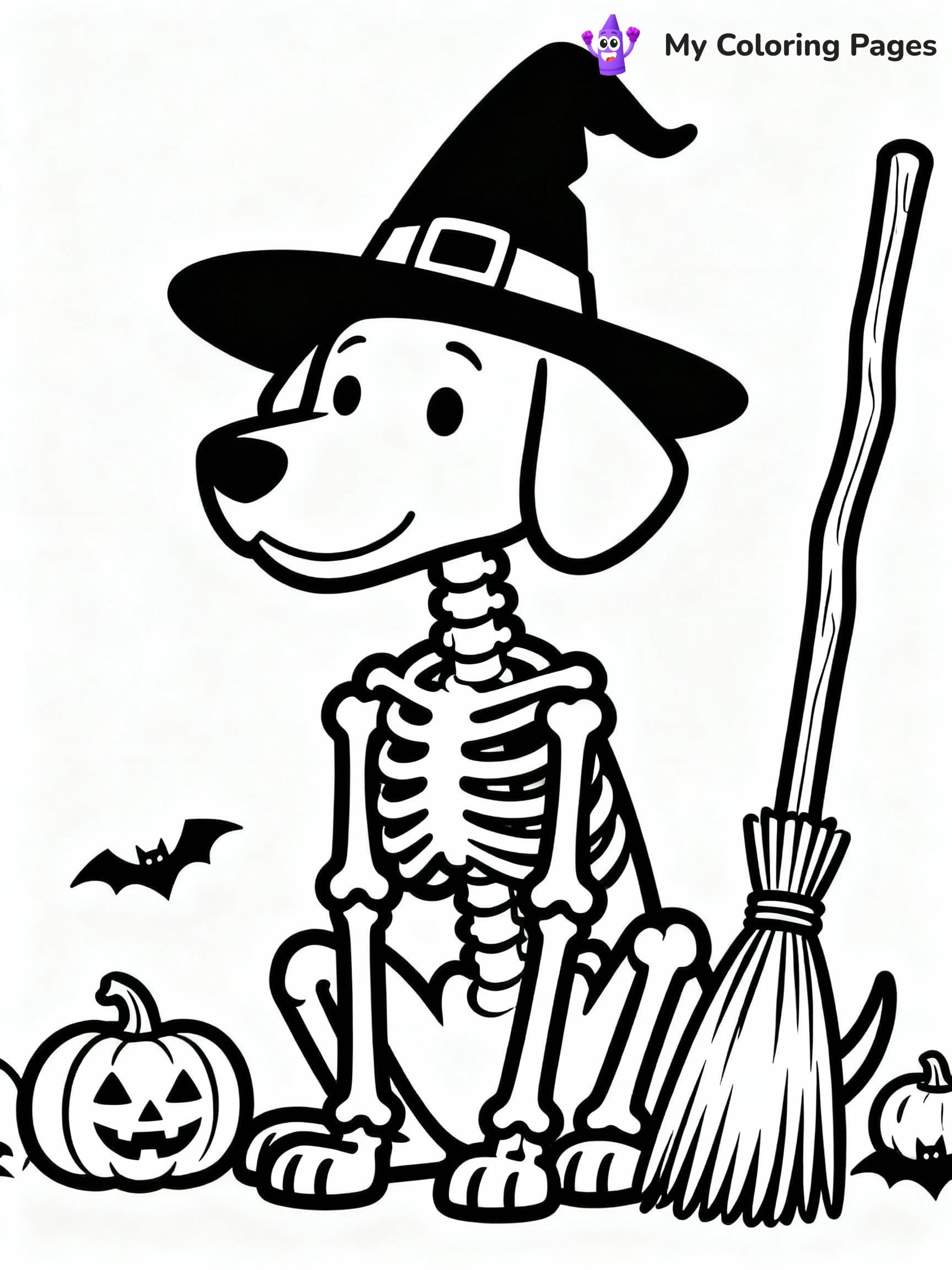 Skeleton Coloring Pages - 19
