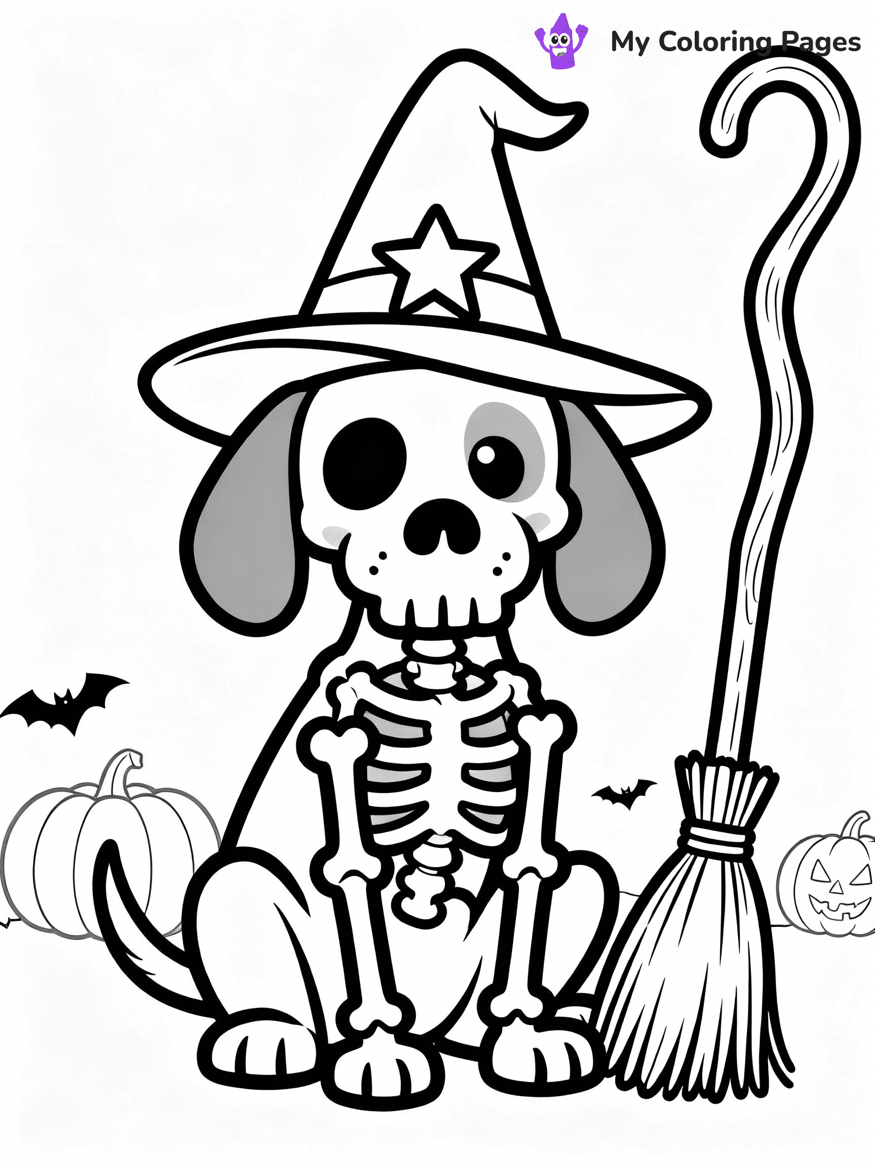 Skeleton Coloring Pages - 17