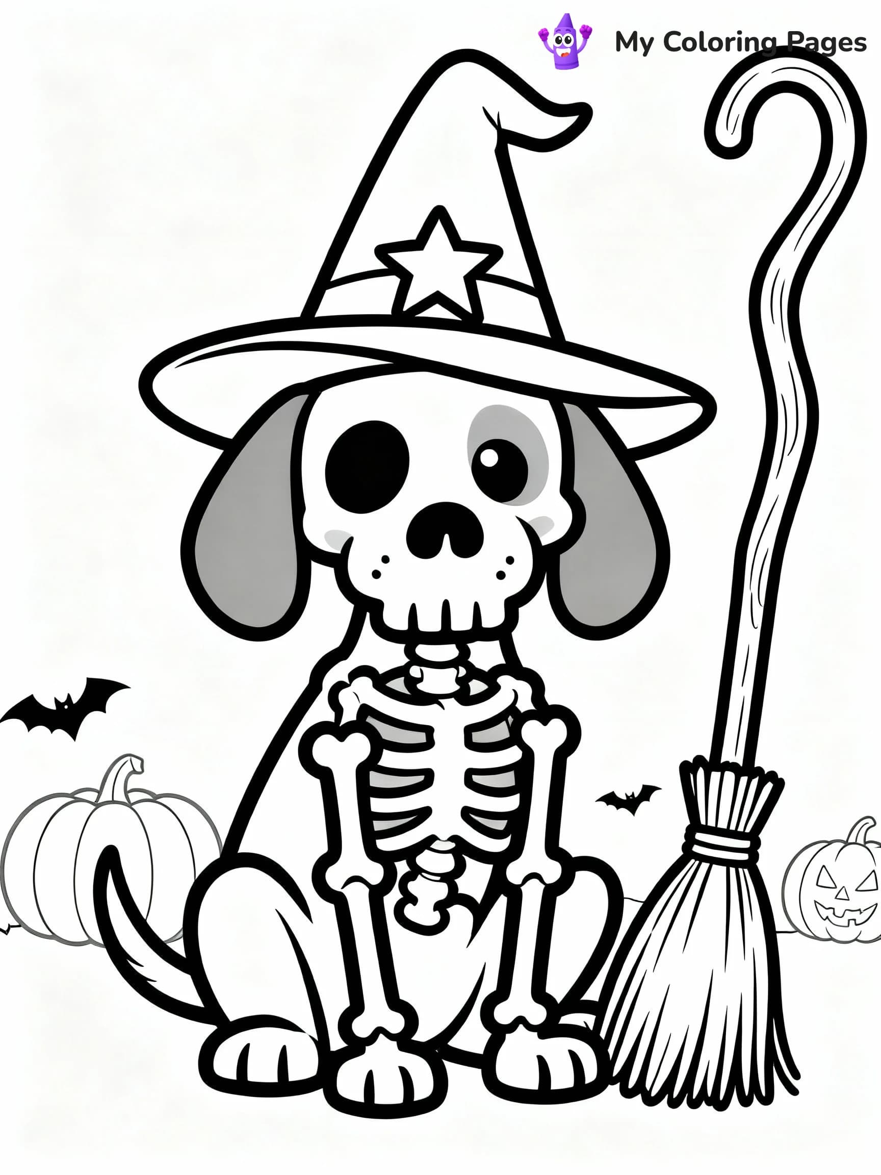Skeleton Coloring Pages - 17