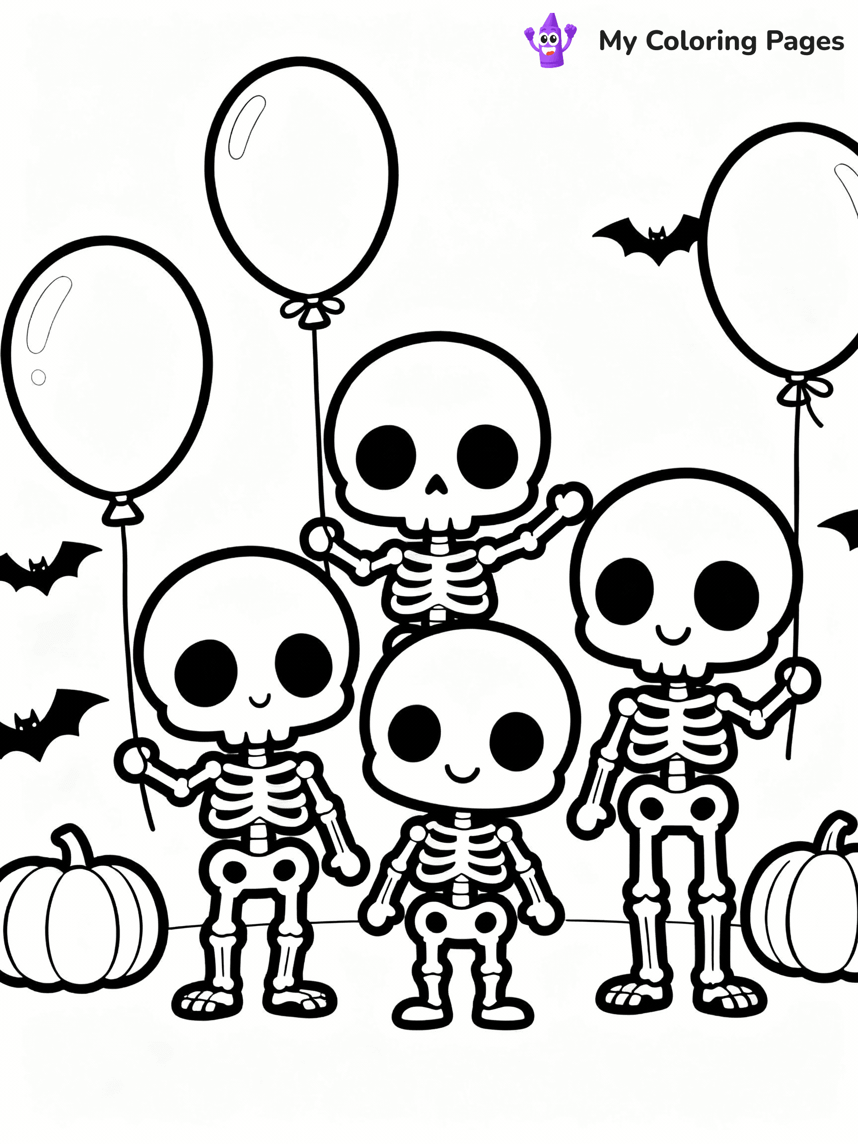 Skeleton Coloring Pages - 15