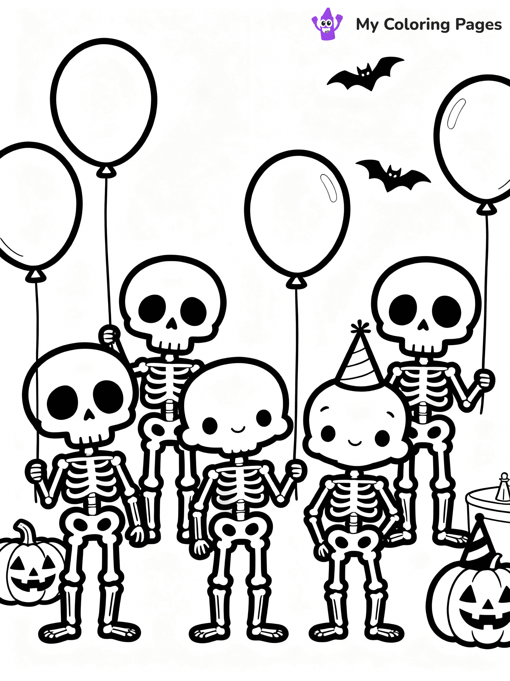 Skeleton Coloring Pages - 14