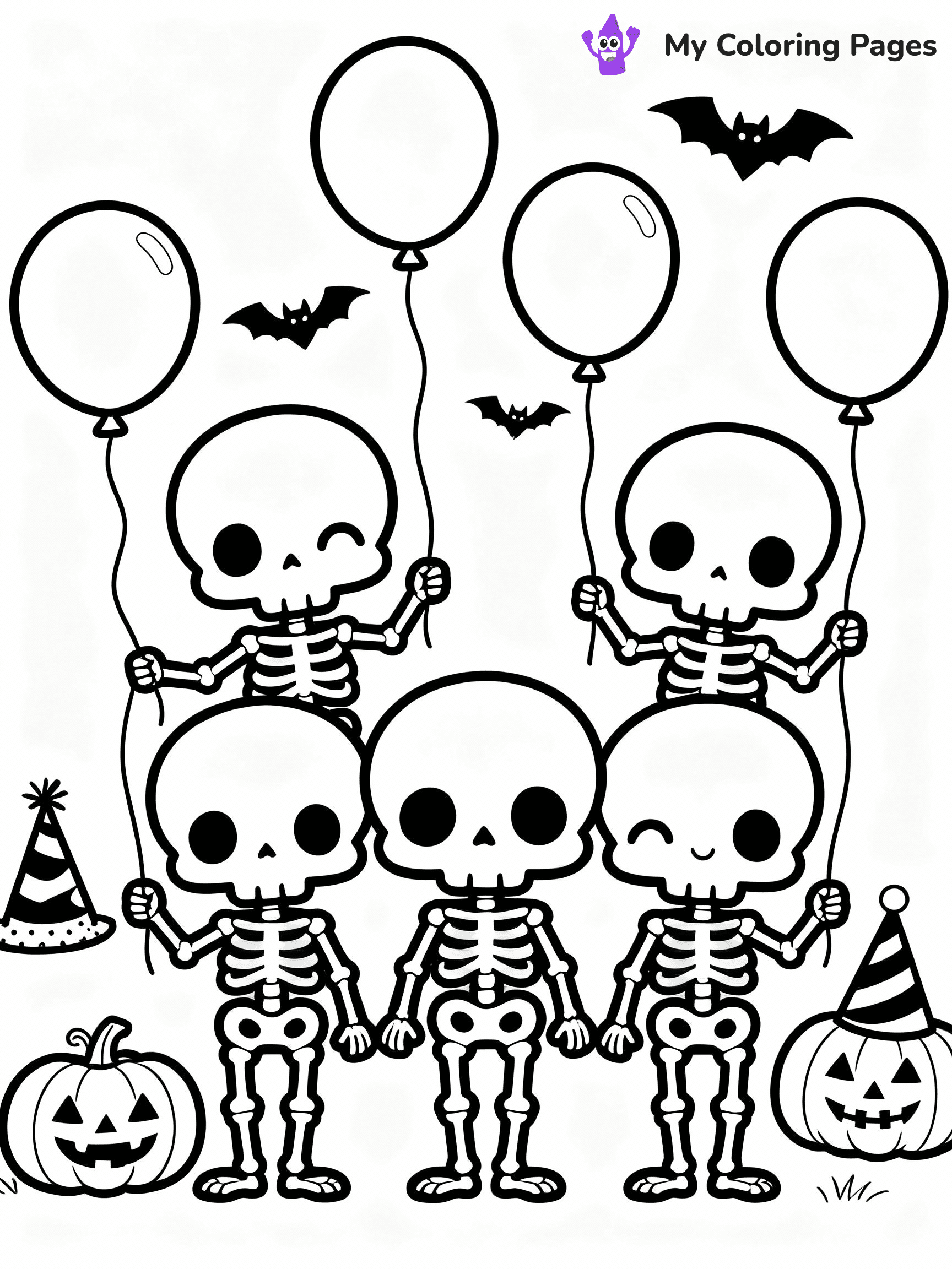Skeleton Coloring Pages - 13