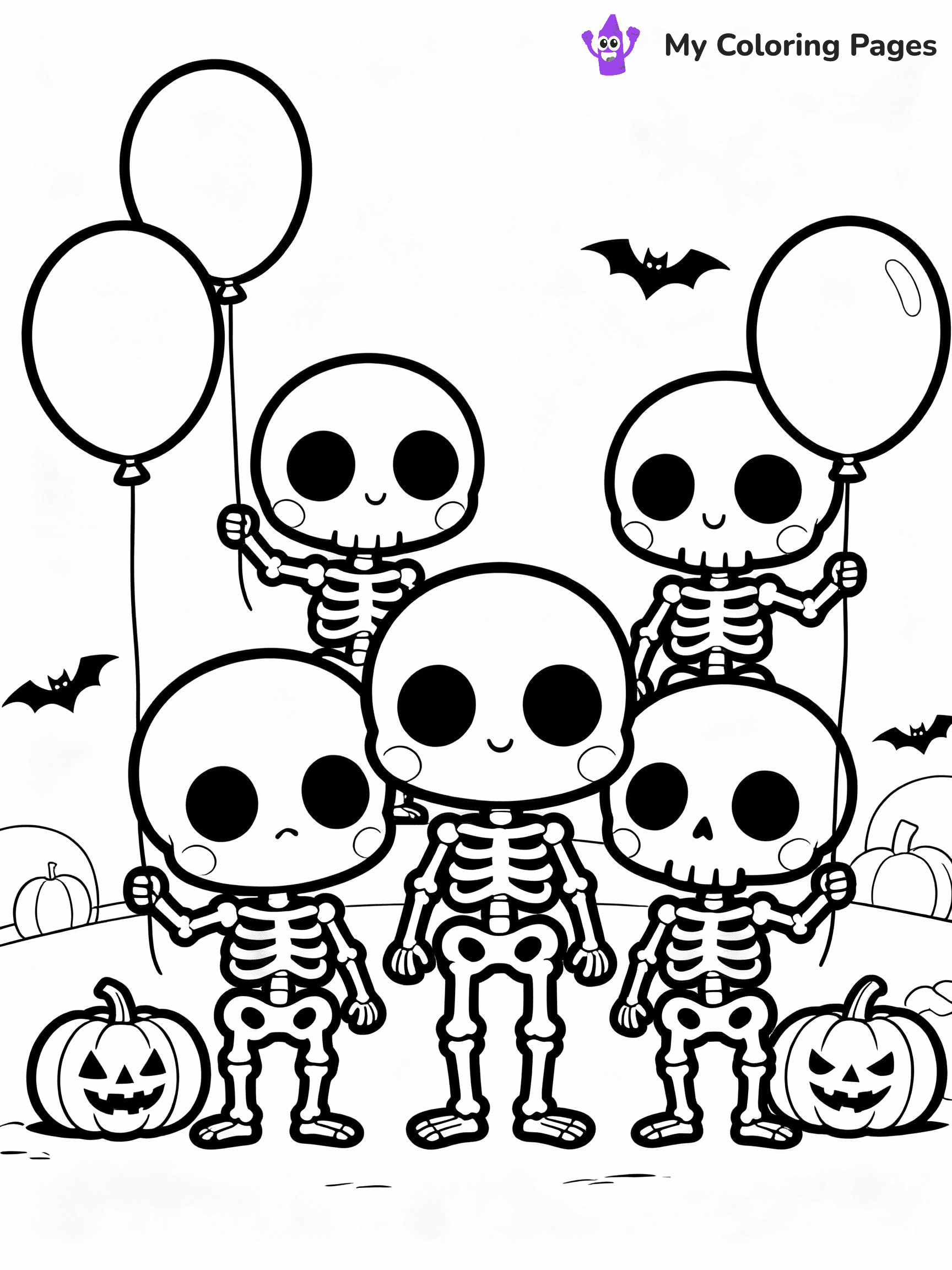 Skeleton Coloring Pages - 11