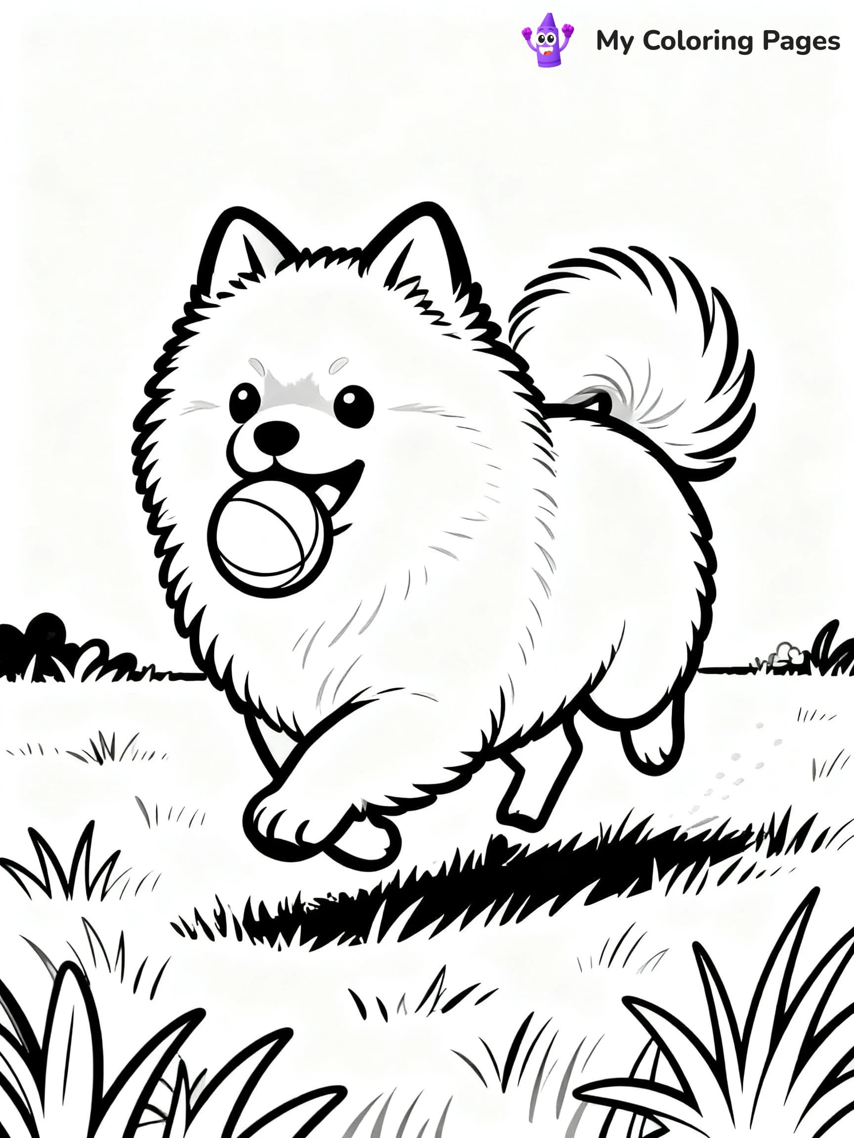 Pomeranian Coloring Pages - 16