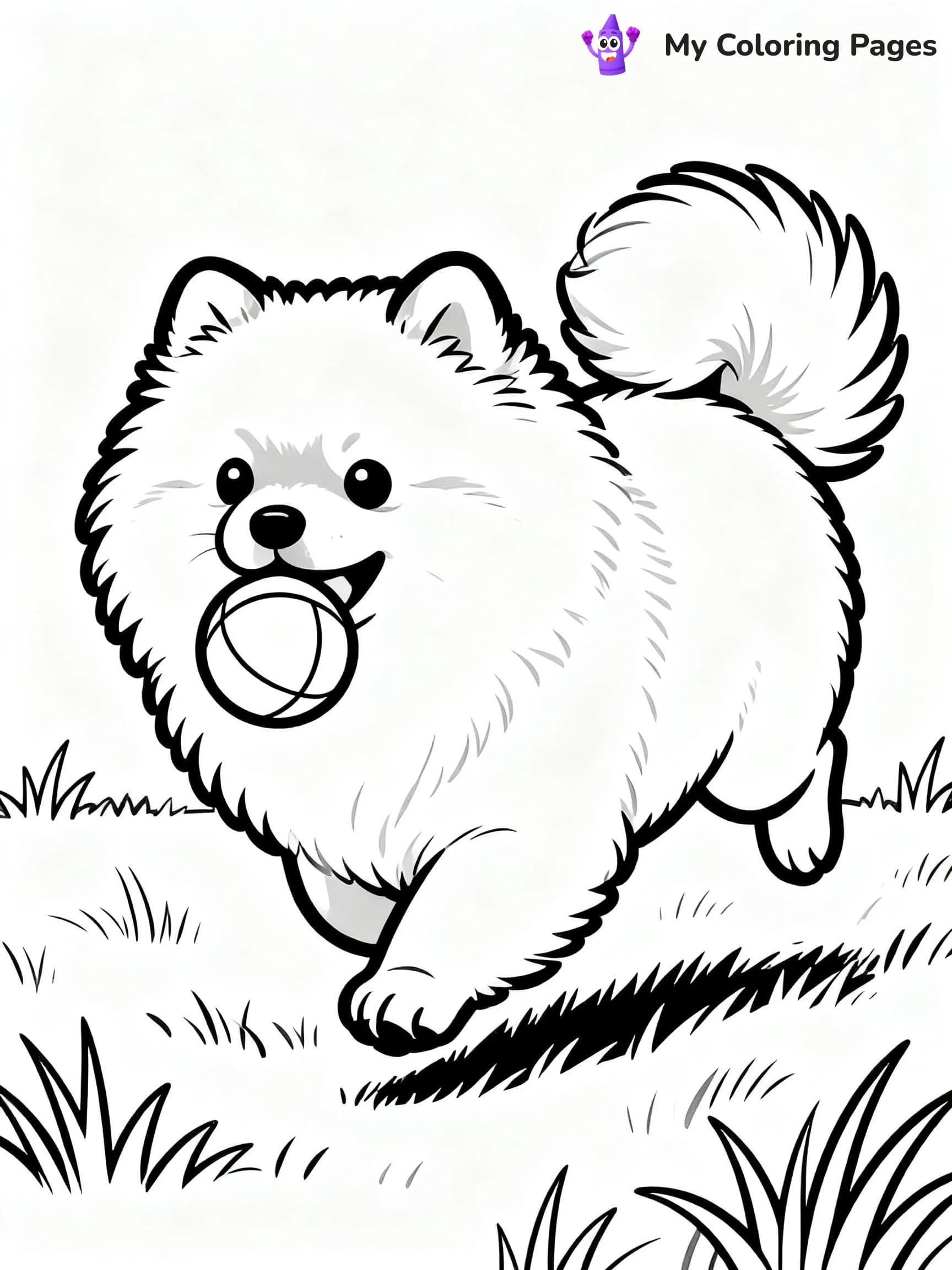 Pomeranian Coloring Pages - 15