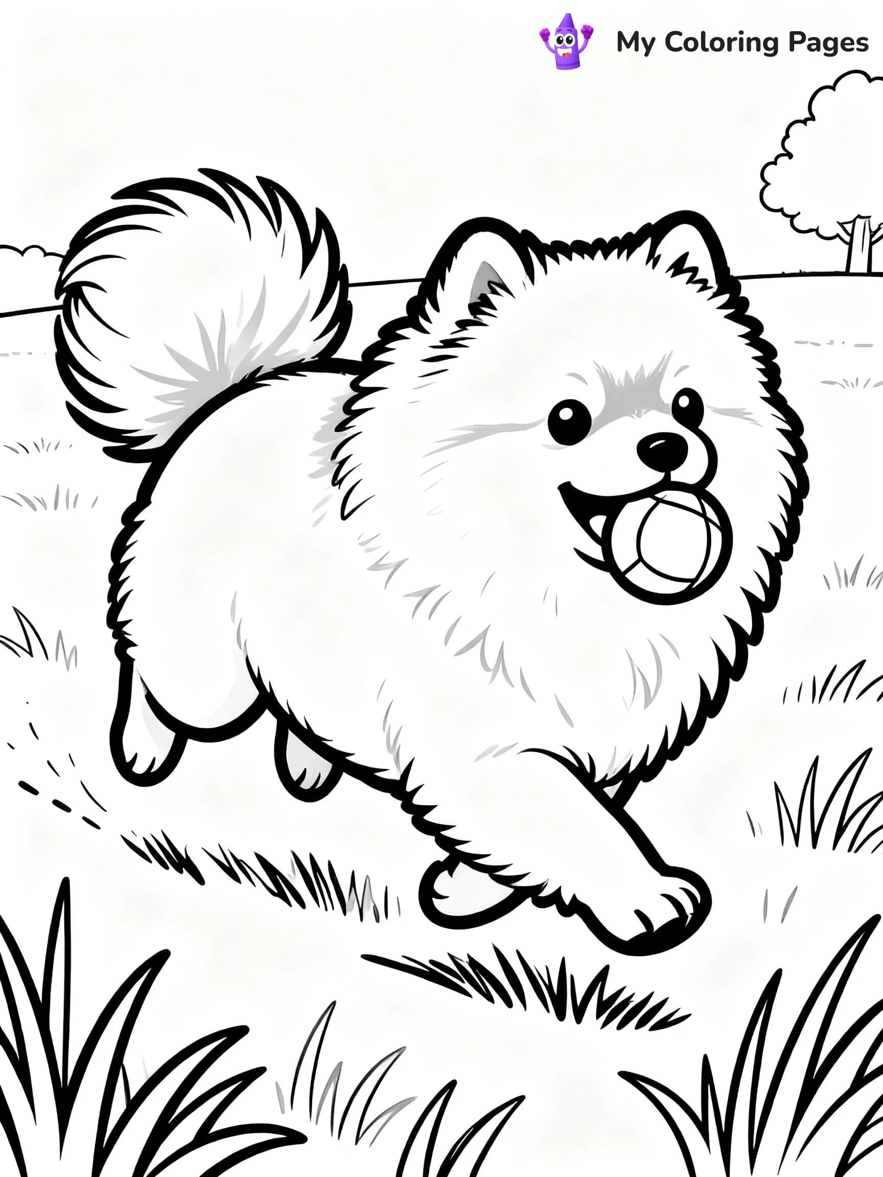 Pomeranian Coloring Pages - 14