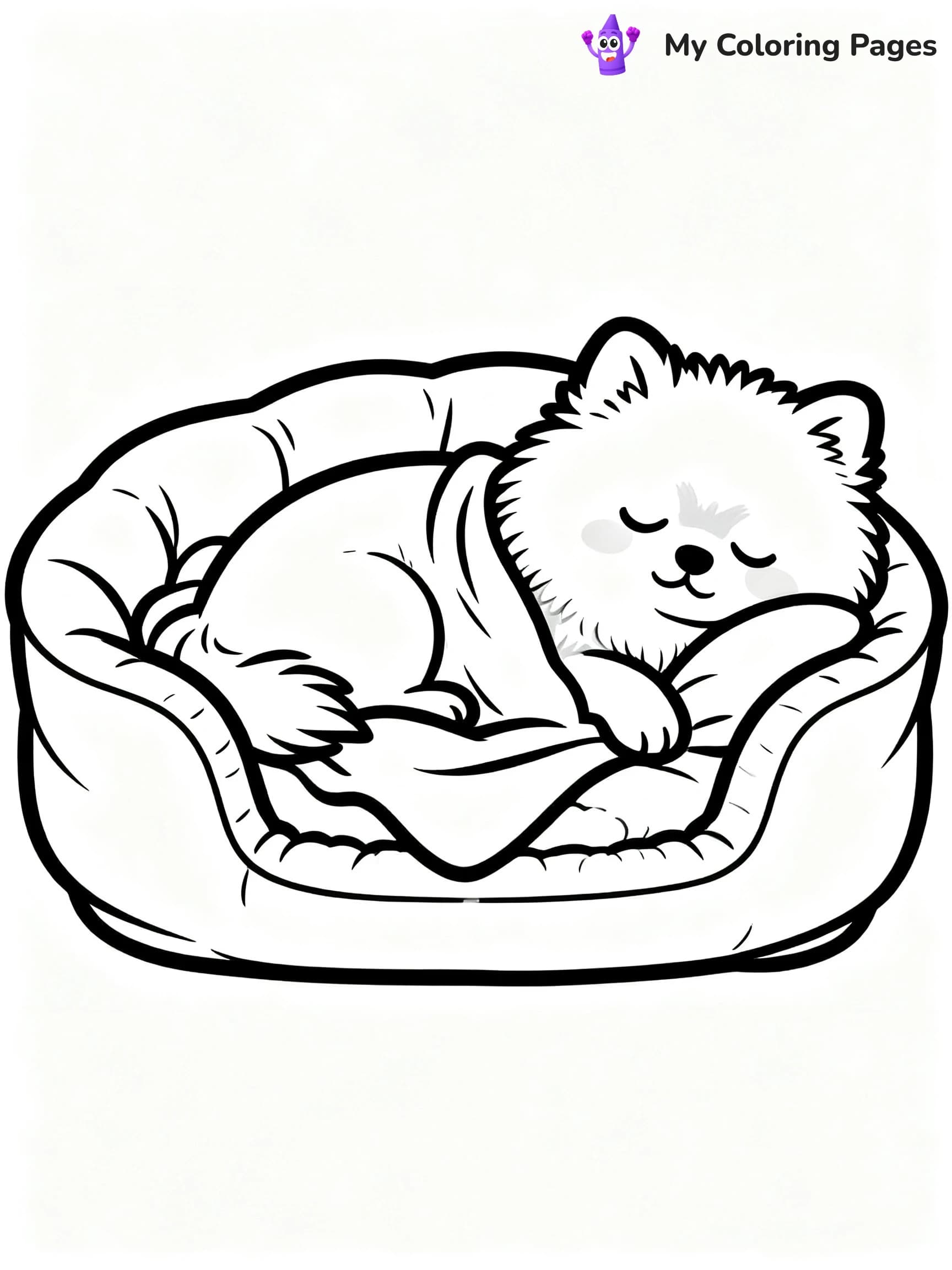 Pomeranian Coloring Pages - 13