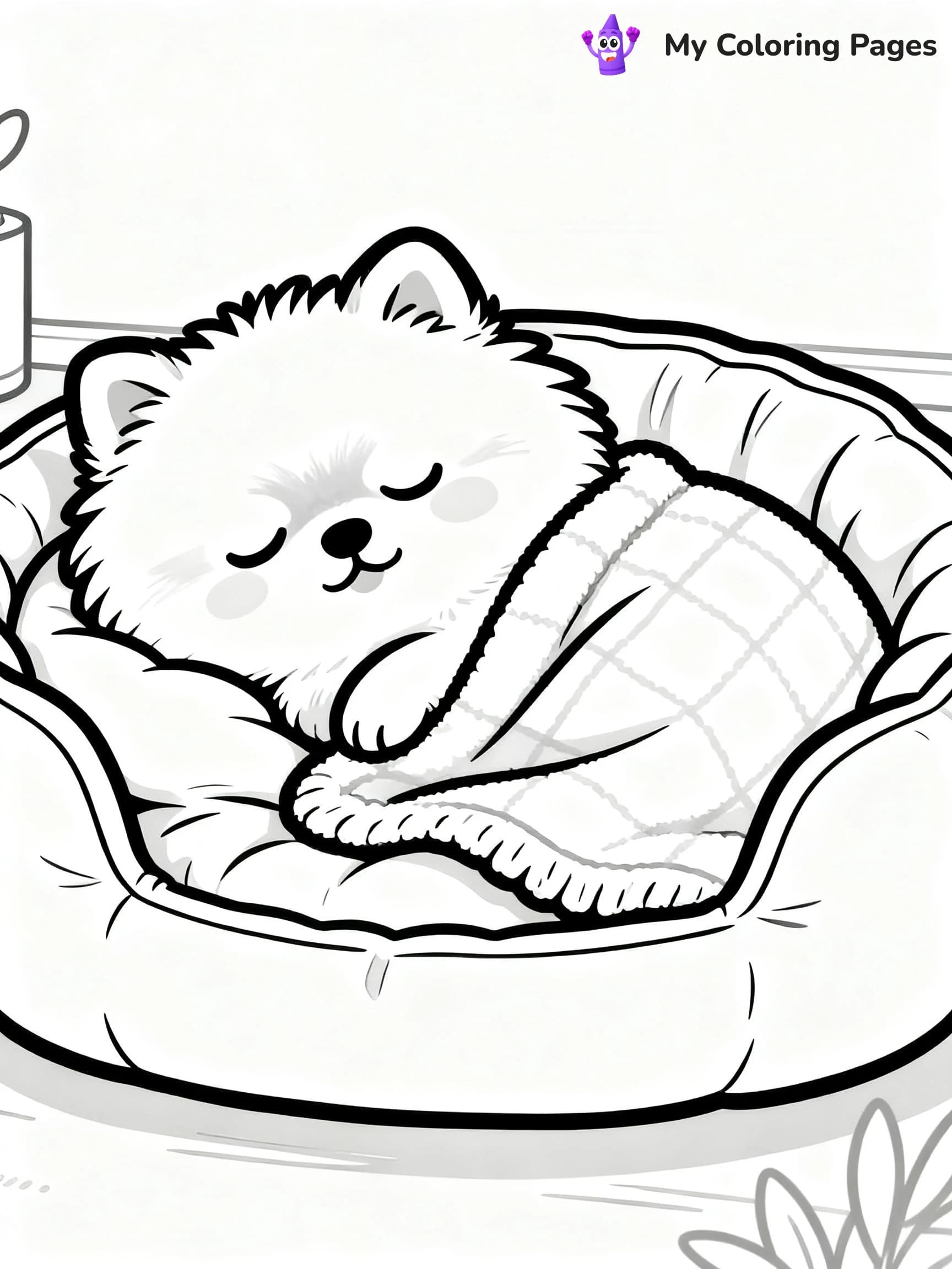 Pomeranian Coloring Pages - 11