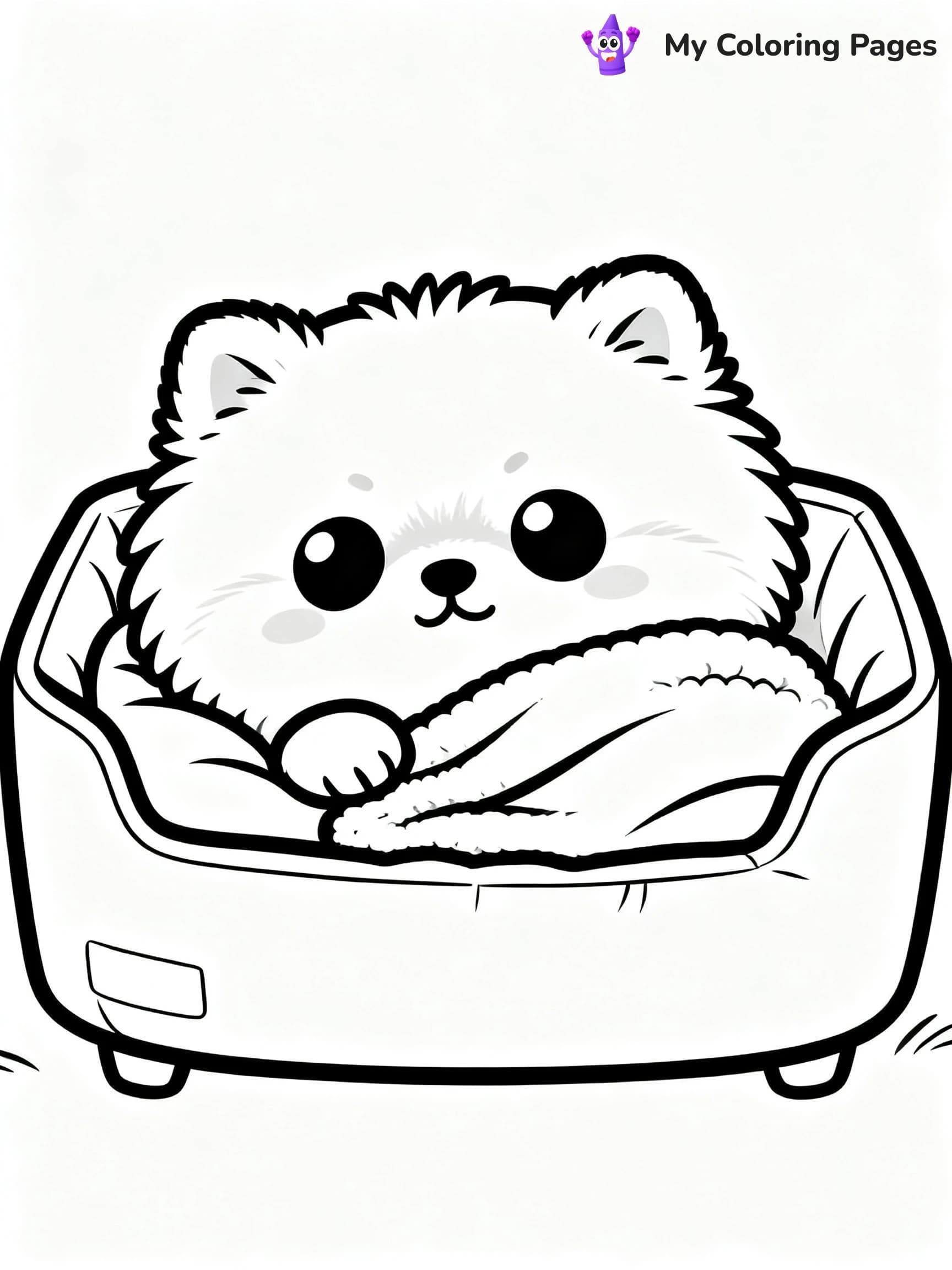 Pomeranian Coloring Pages - 10