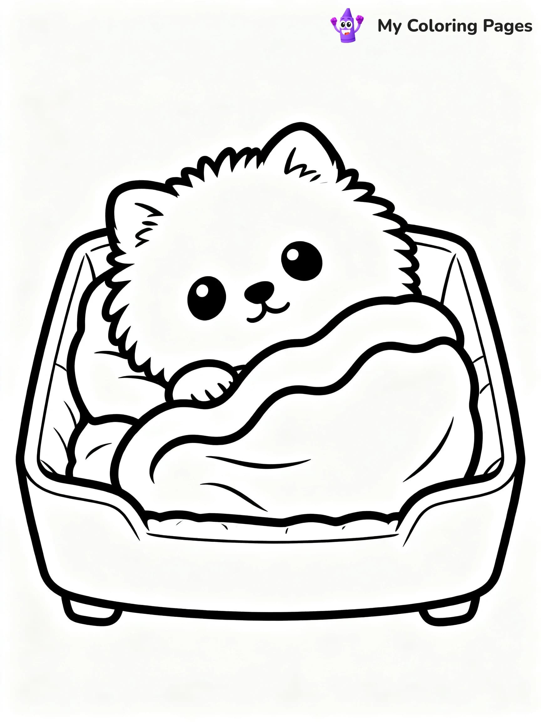 Pomeranian Coloring Pages - 9
