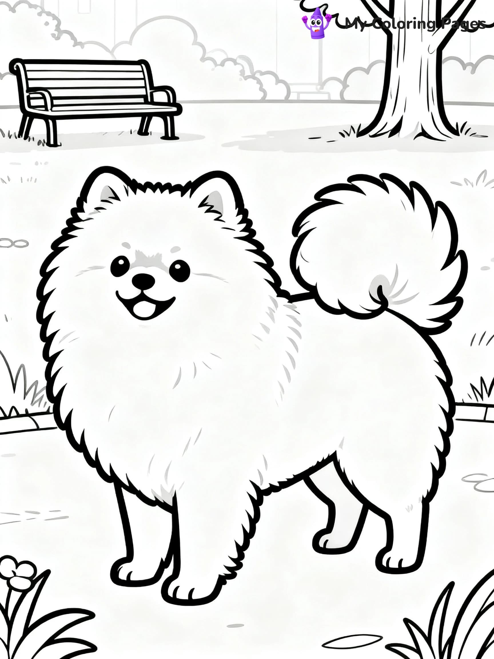 Pomeranian Coloring Pages - 7