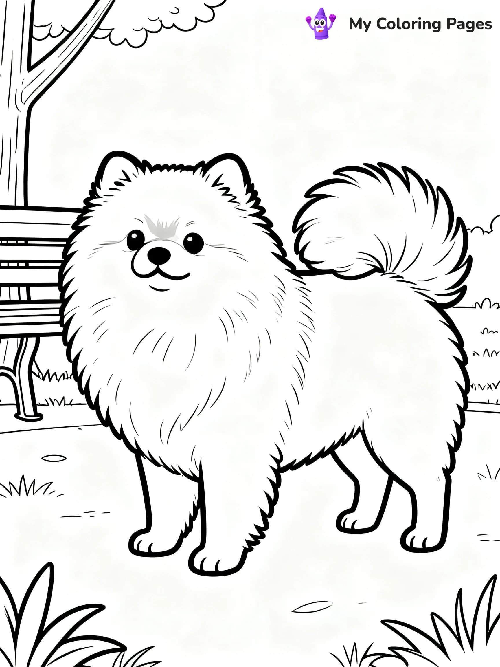 Pomeranian Coloring Pages - 6
