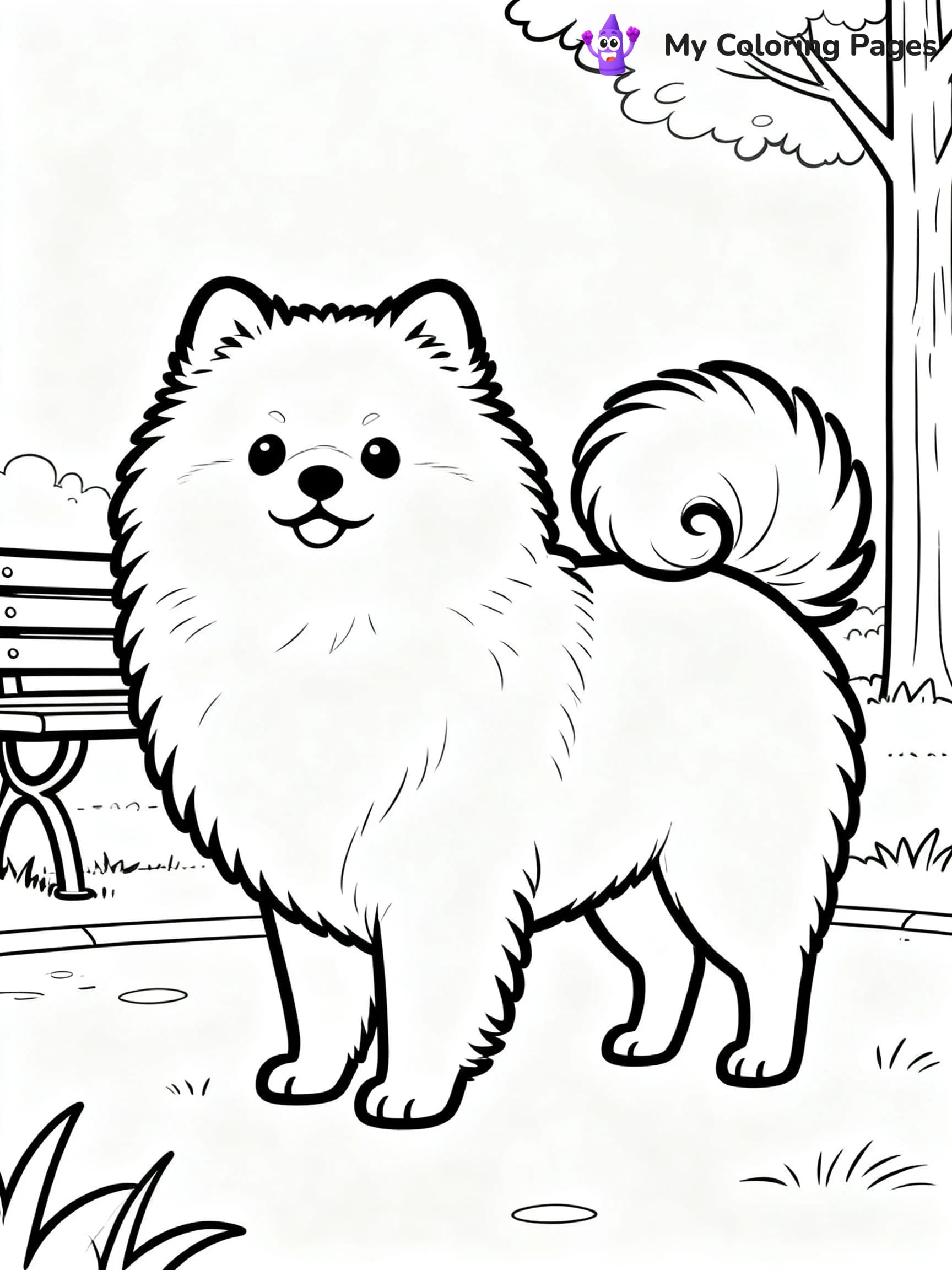 Pomeranian Coloring Pages - 4