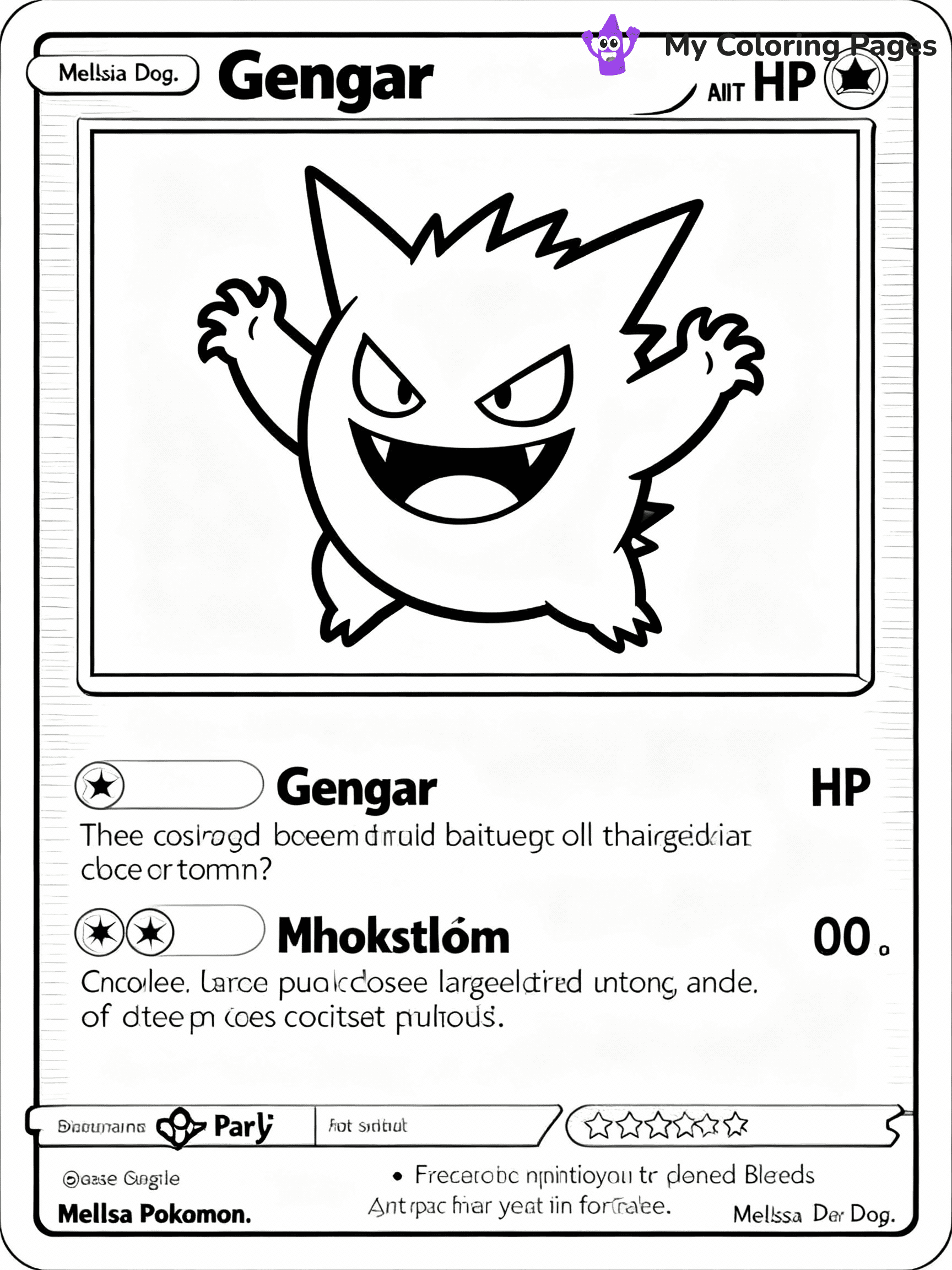 Pokemon Card Coloring Pages - 12