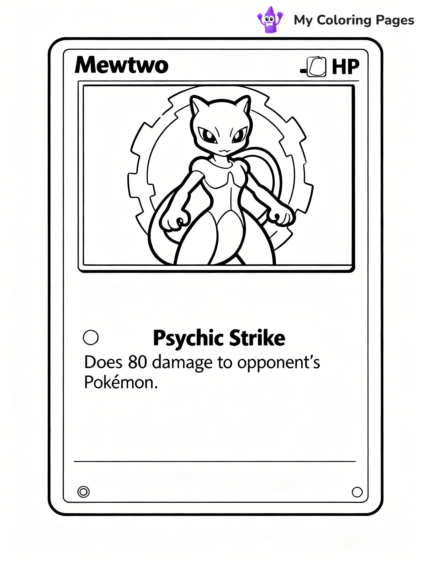 Pokemon Card Coloring Pages - 2