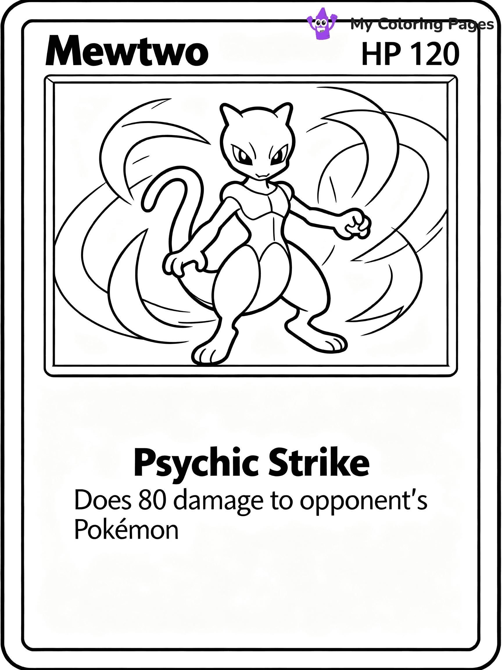 Pokemon Card Coloring Pages - 1