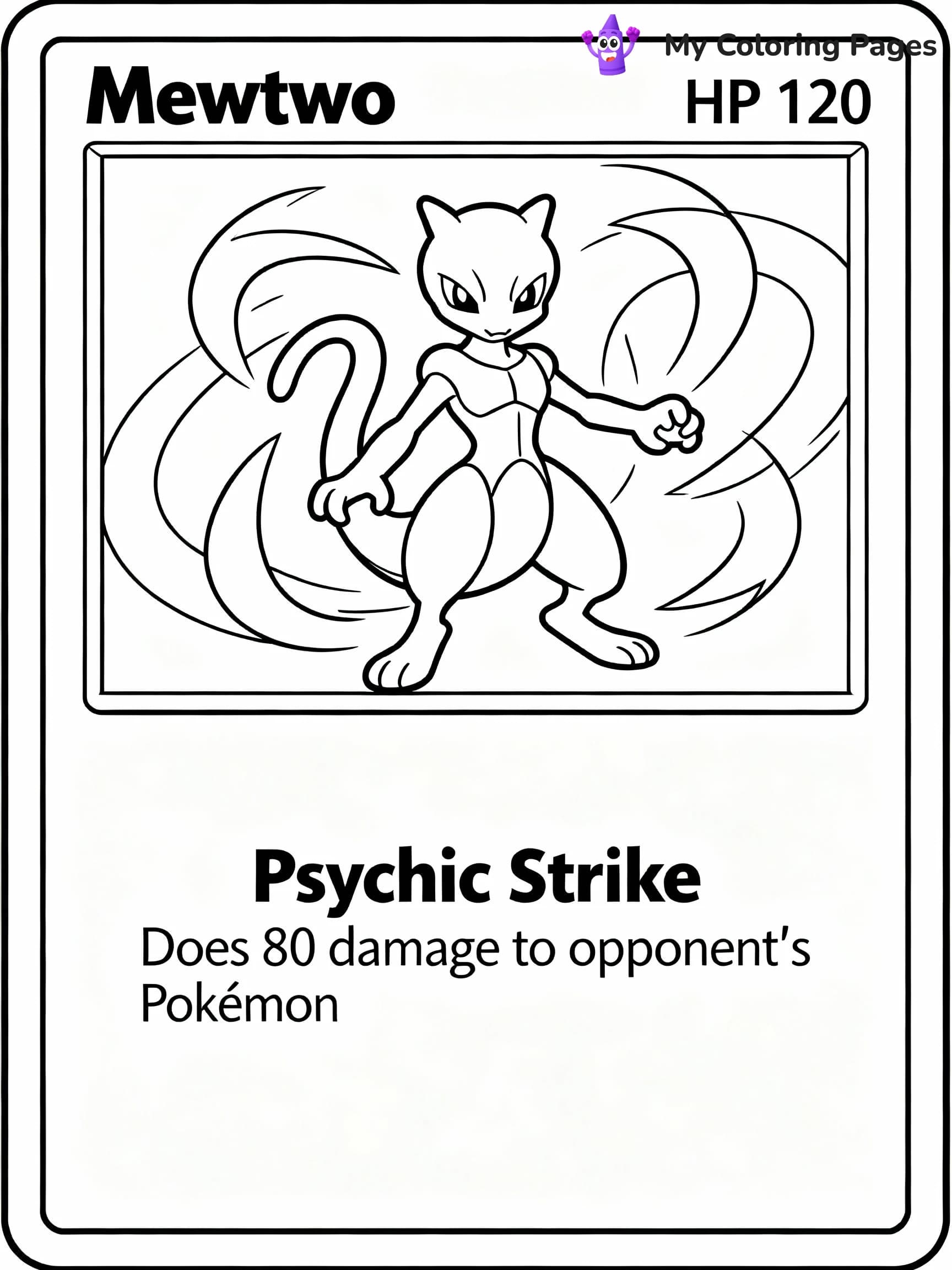Pokemon Card Coloring Pages - 1