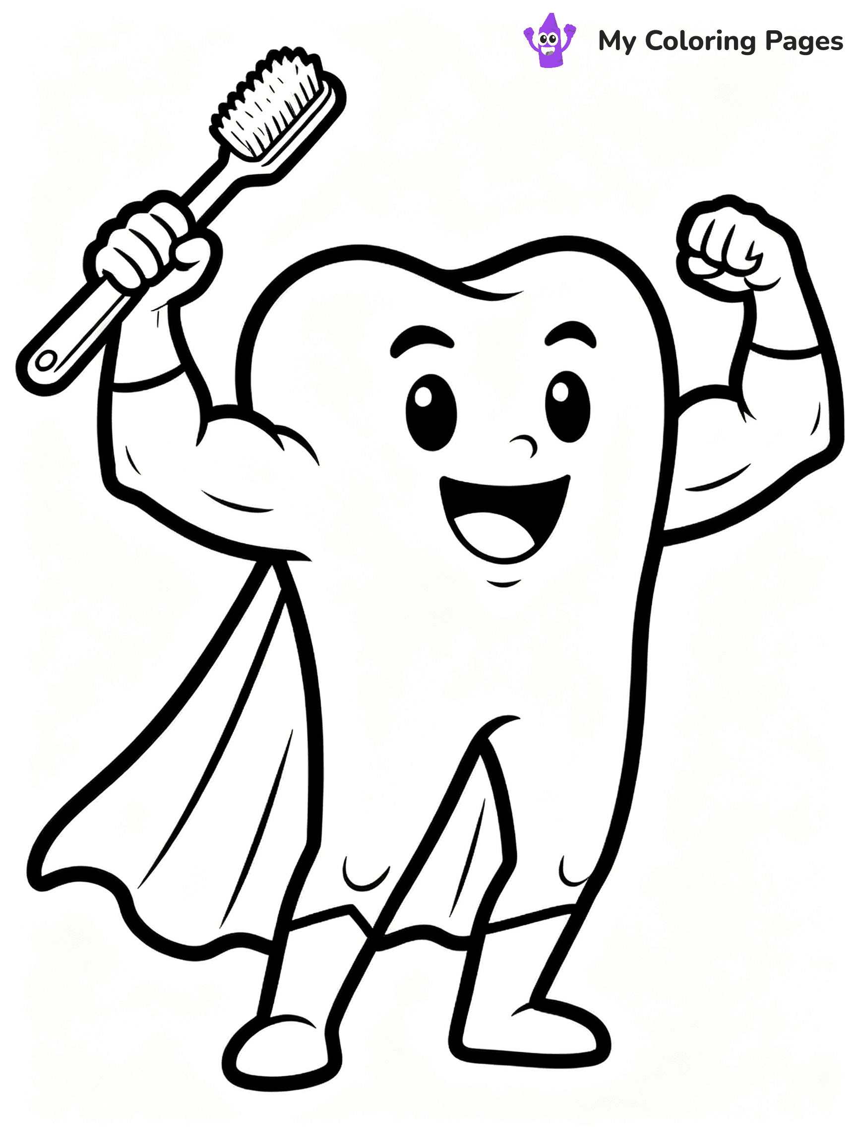 Brushing Teeth Coloring Pages - 20
