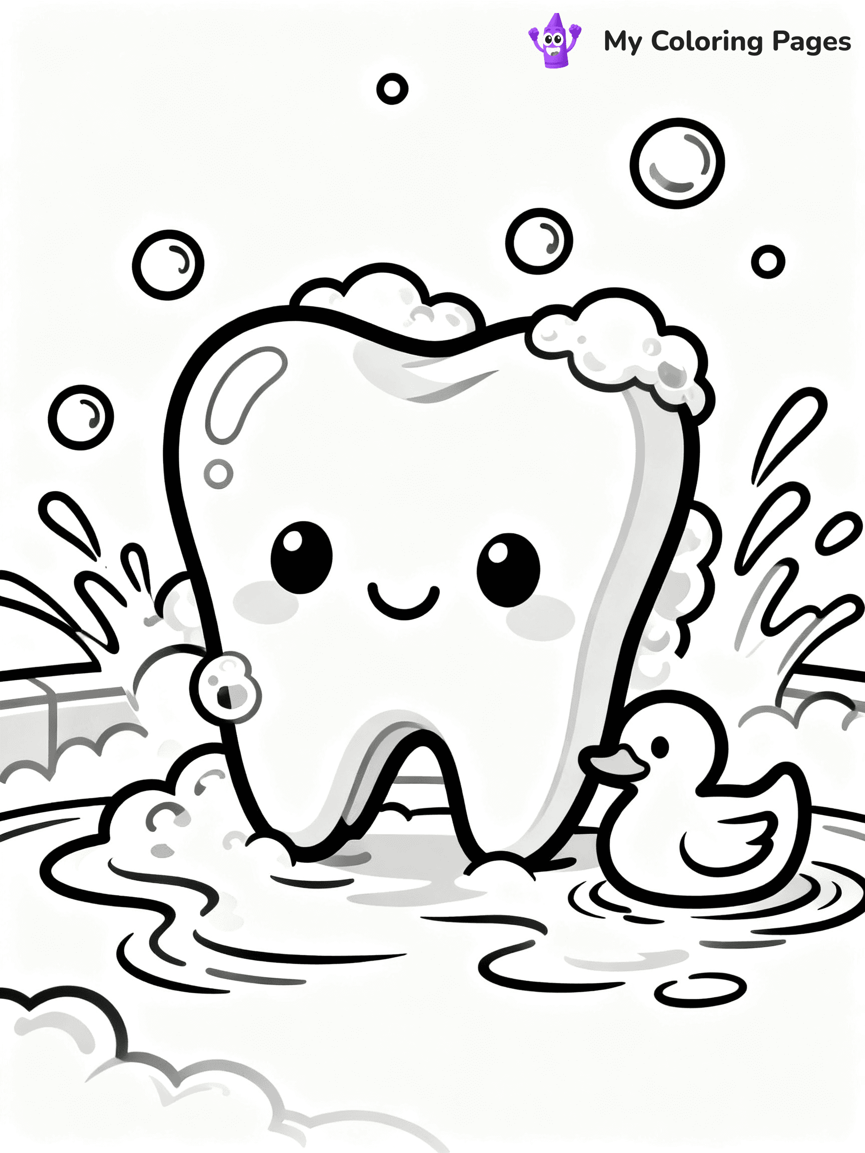 Brushing Teeth Coloring Pages - 16