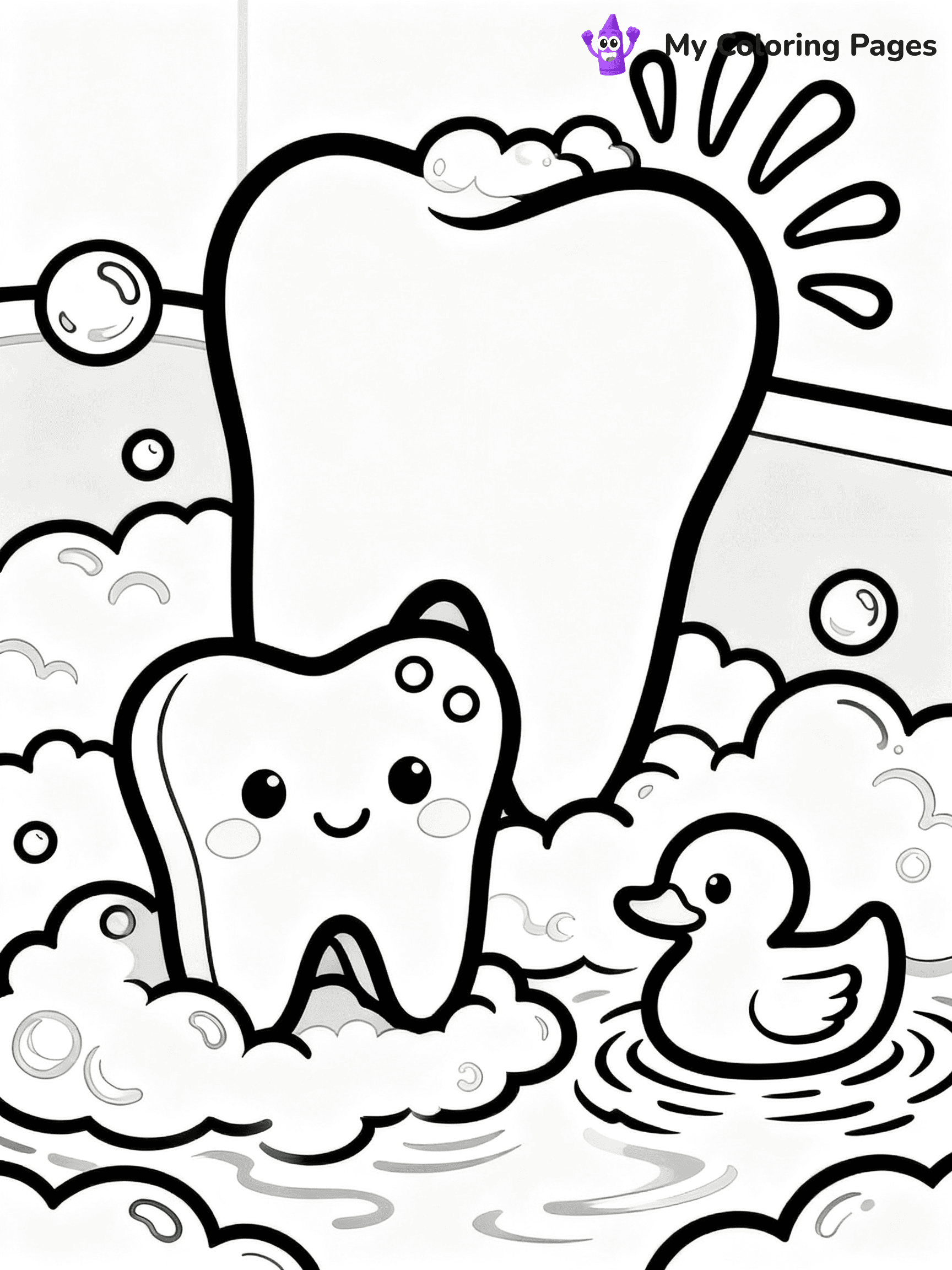 Brushing Teeth Coloring Pages - 15
