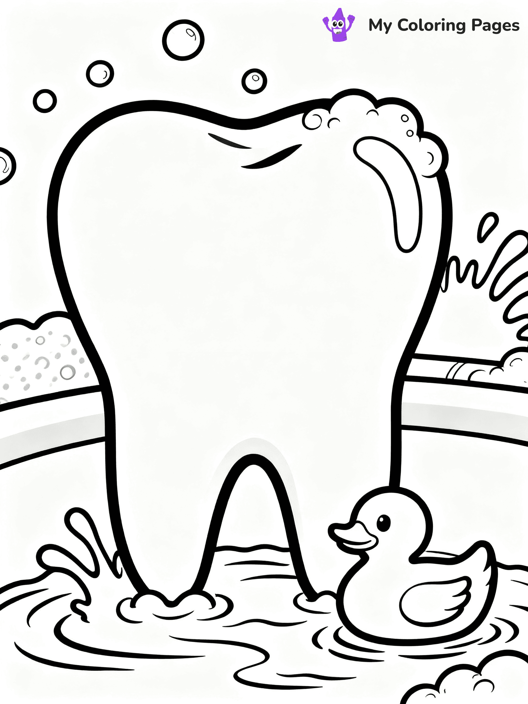 Brushing Teeth Coloring Pages - 14