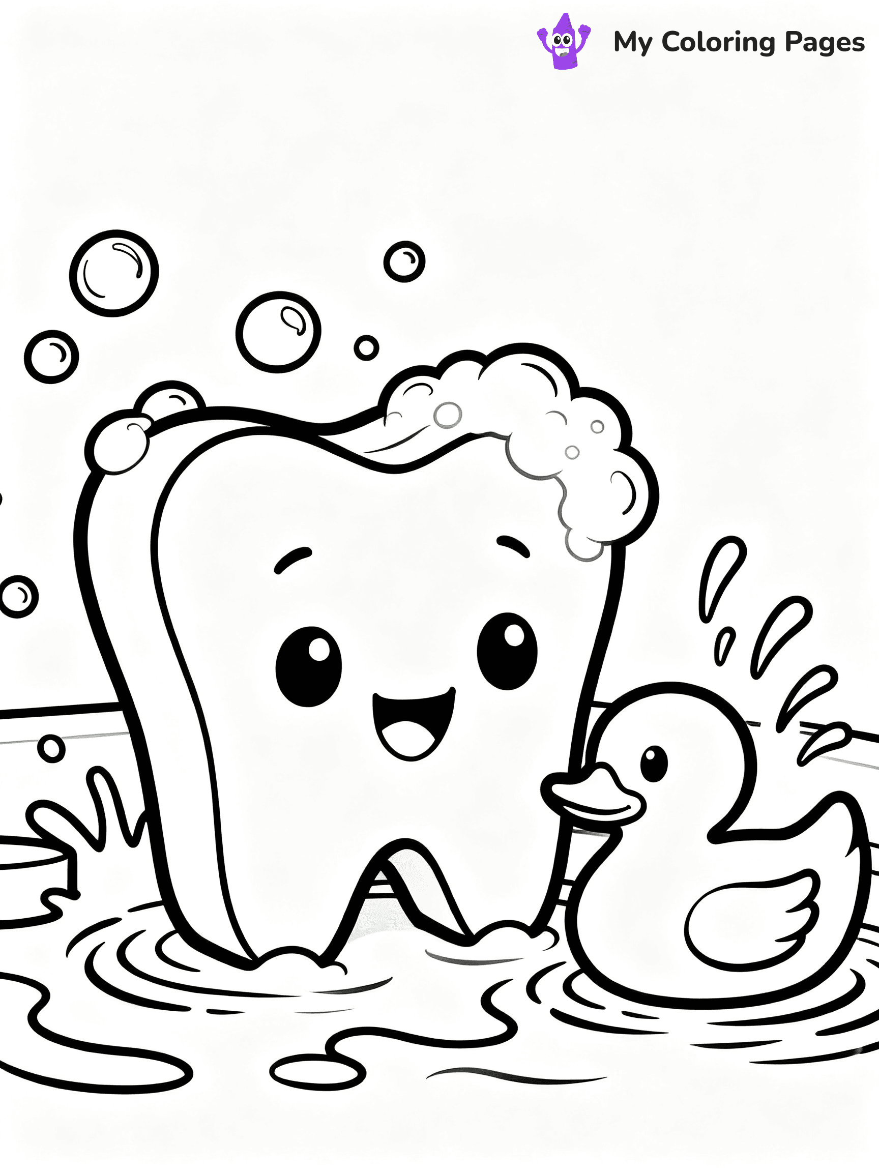 Brushing Teeth Coloring Pages - 13