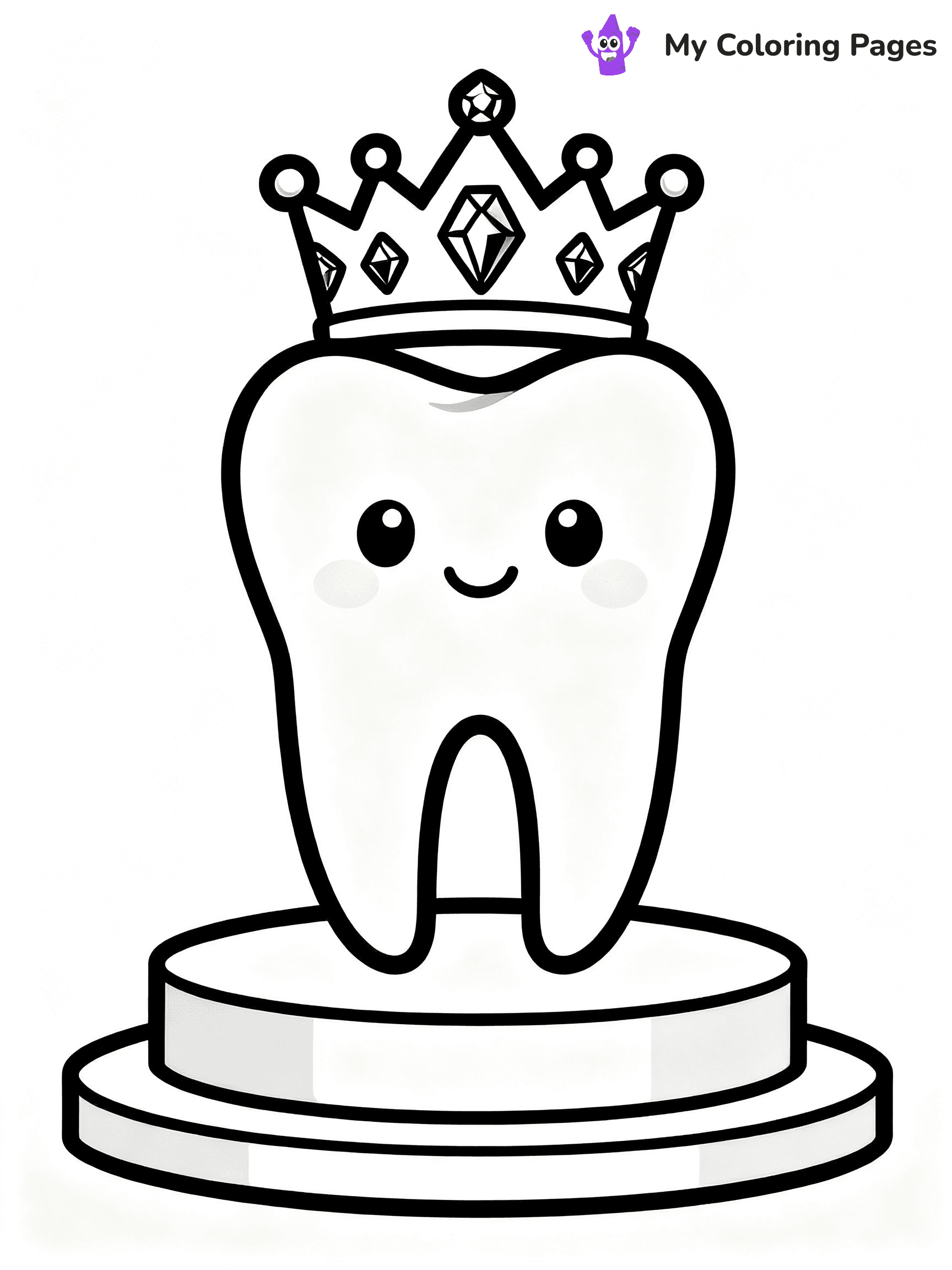 Brushing Teeth Coloring Pages - 3