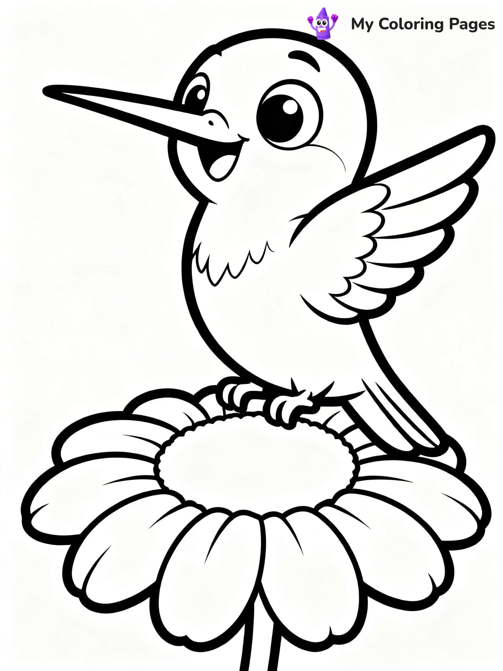 Cute Hummingbird Coloring Pages - 17