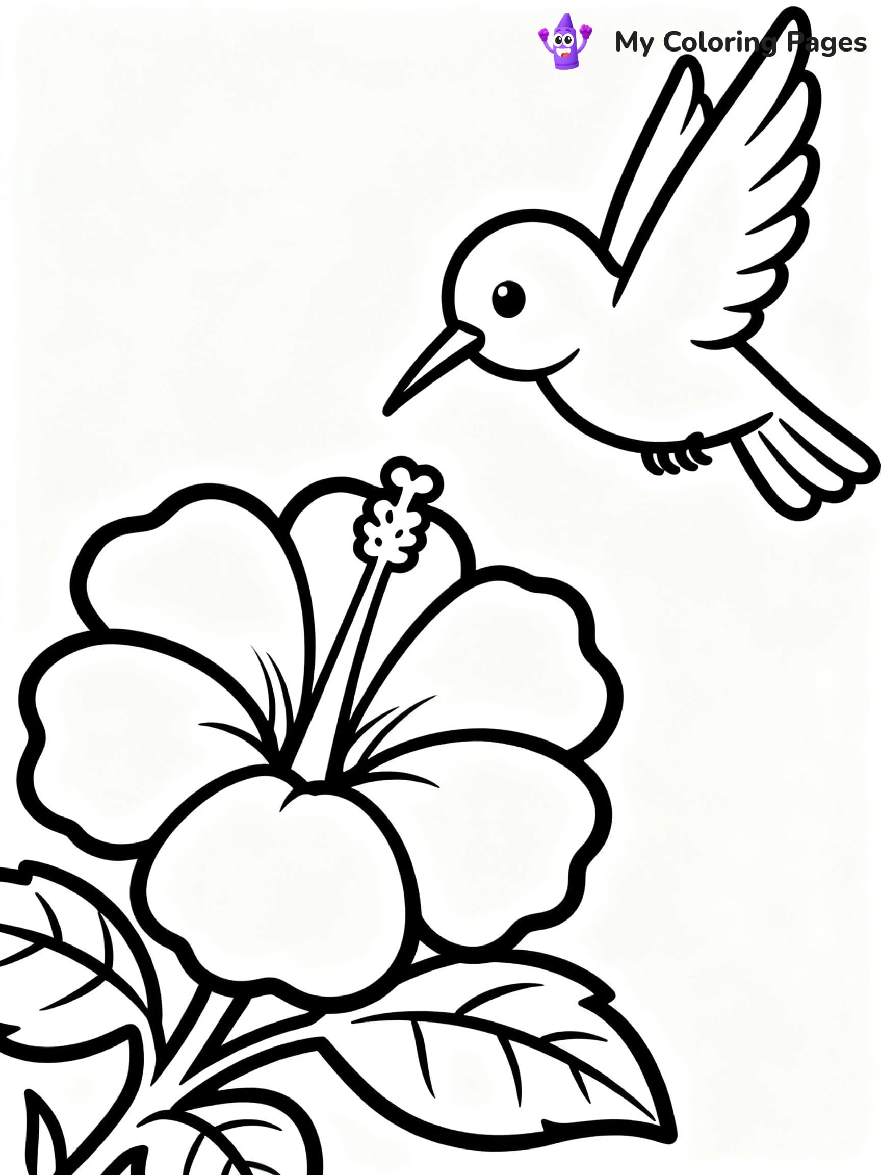 Cute Hummingbird Coloring Pages - 13