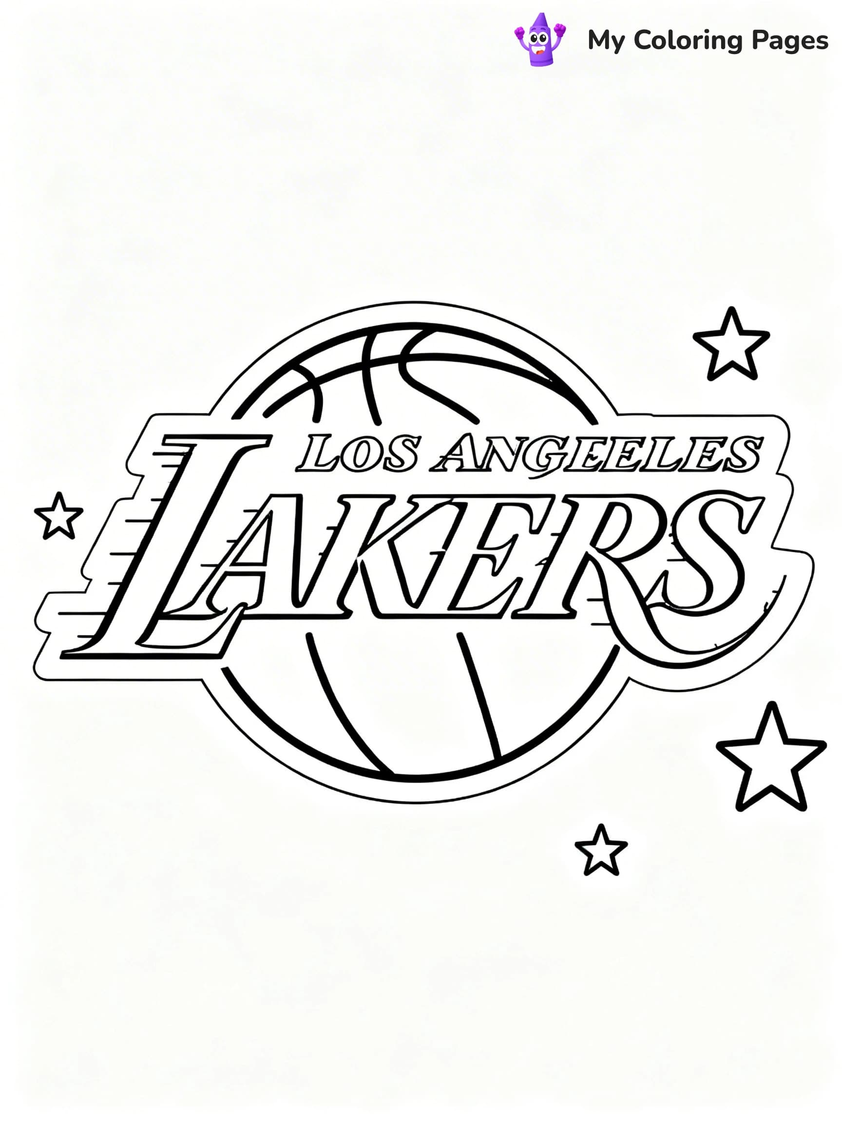 Logo NBA Coloring Pages - 24