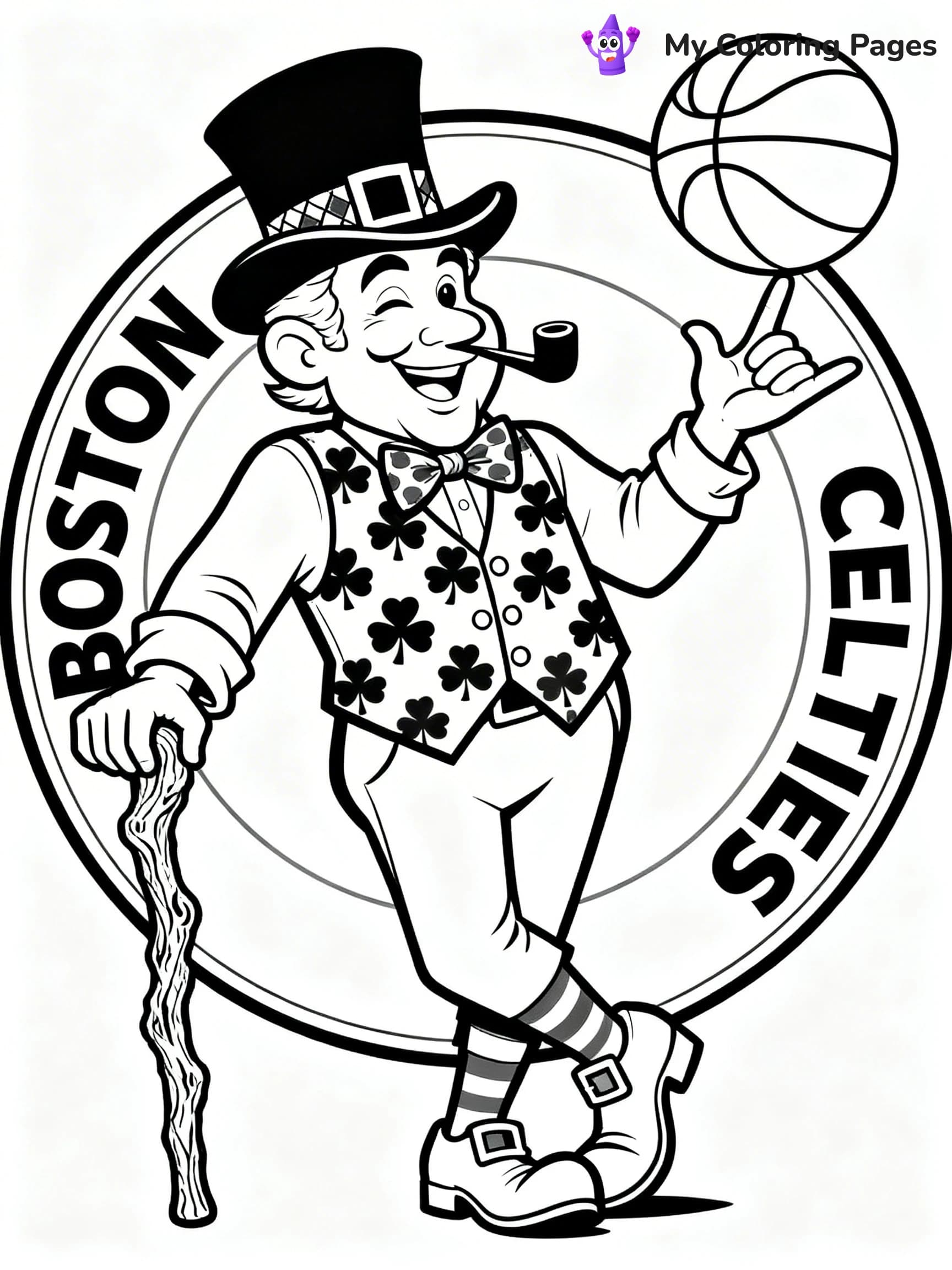 Logo NBA Coloring Pages - 17