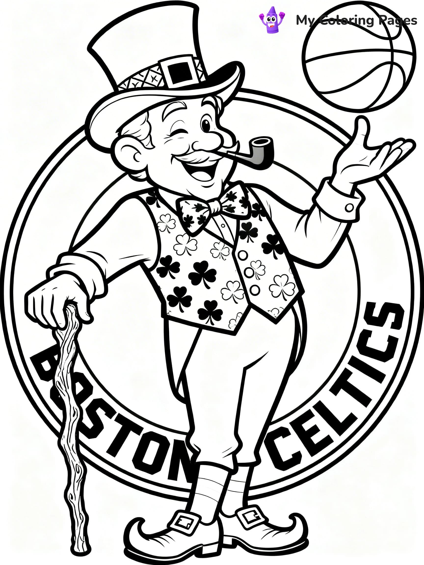 Logo NBA Coloring Pages - 16