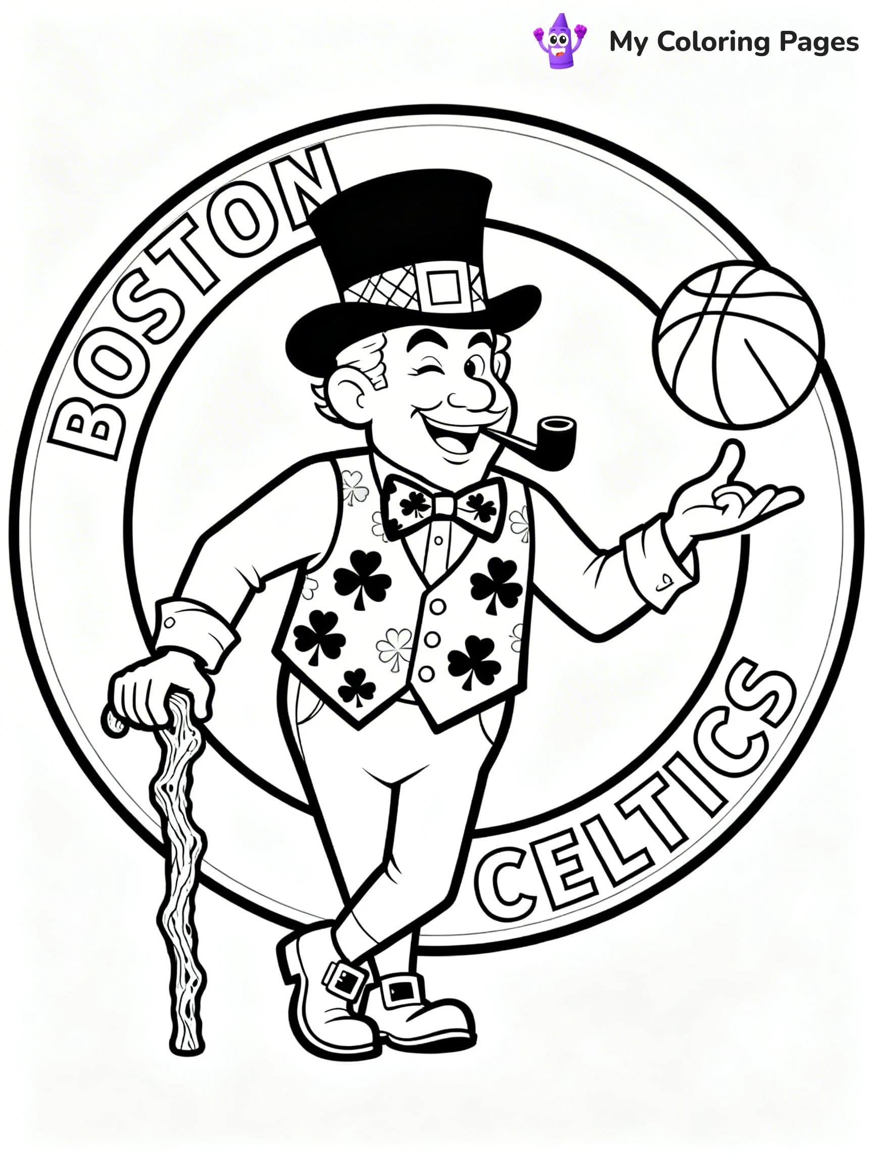 Logo NBA Coloring Pages - 15