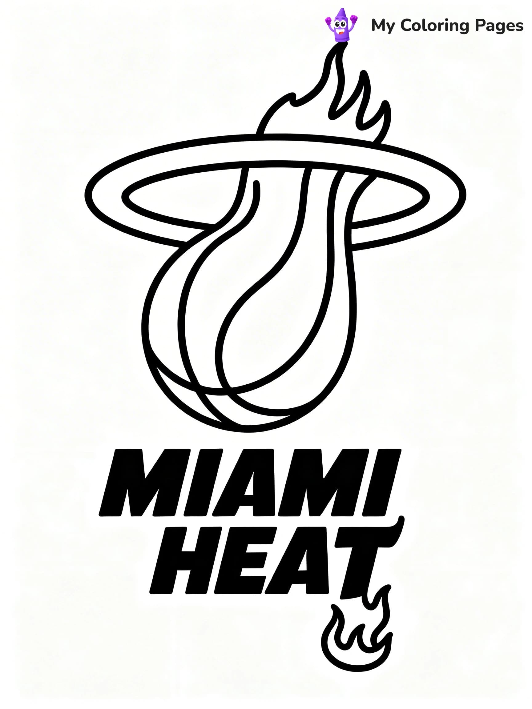 Logo NBA Coloring Pages - 11