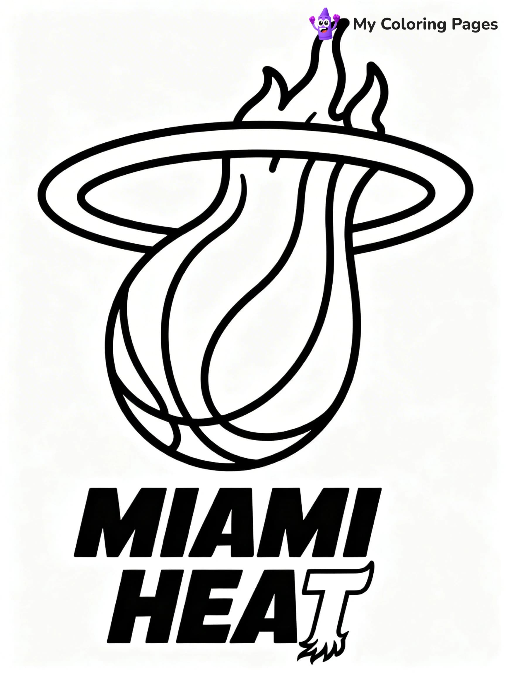 Logo NBA Coloring Pages - 10