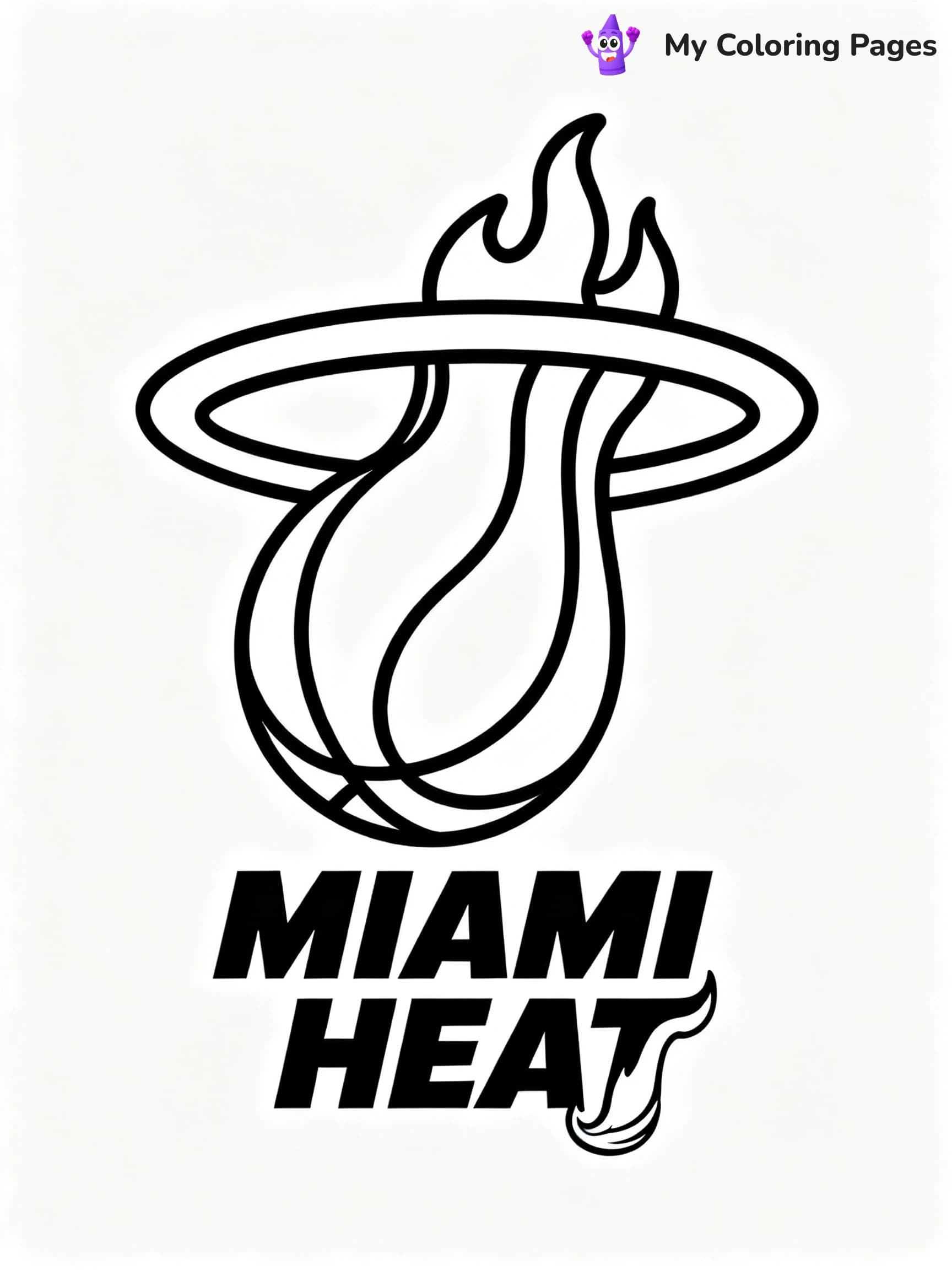 Logo NBA Coloring Pages - 9