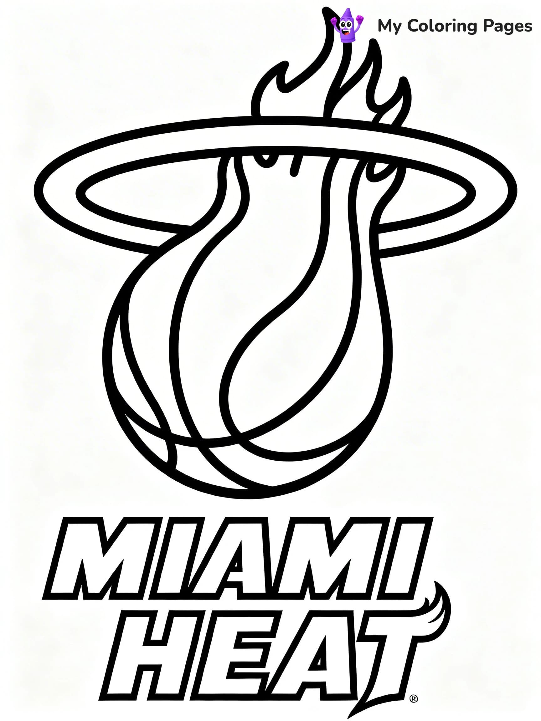 Logo NBA Coloring Pages - 8