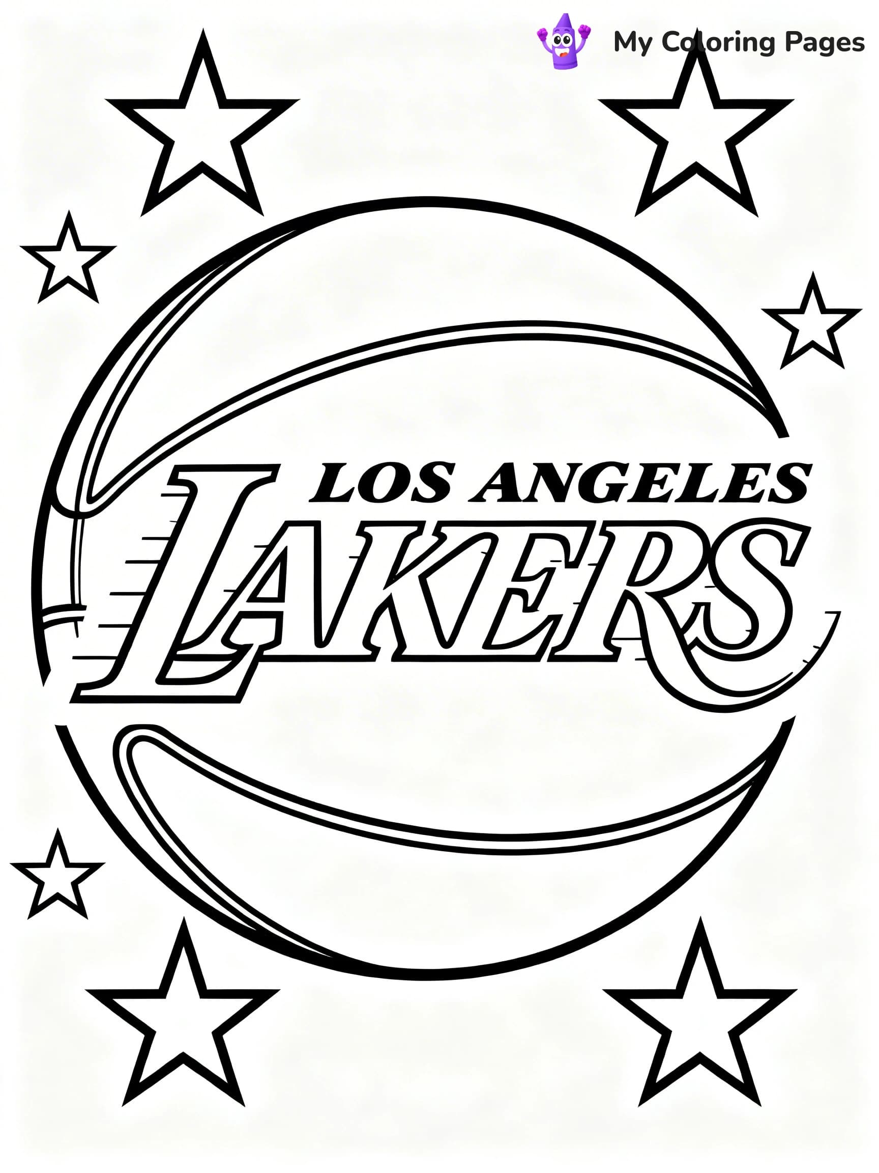 Logo NBA Coloring Pages - 5