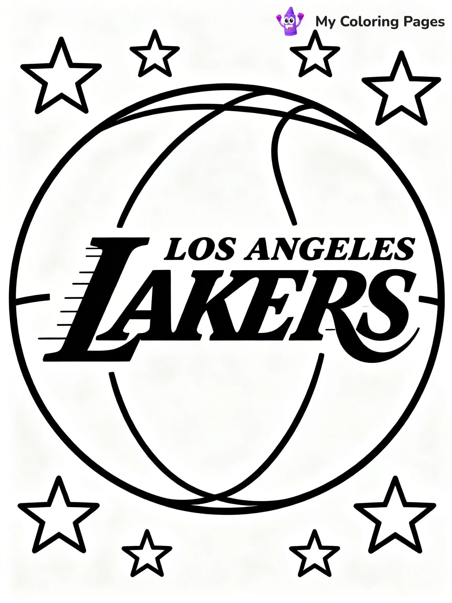 Logo NBA Coloring Pages - 4