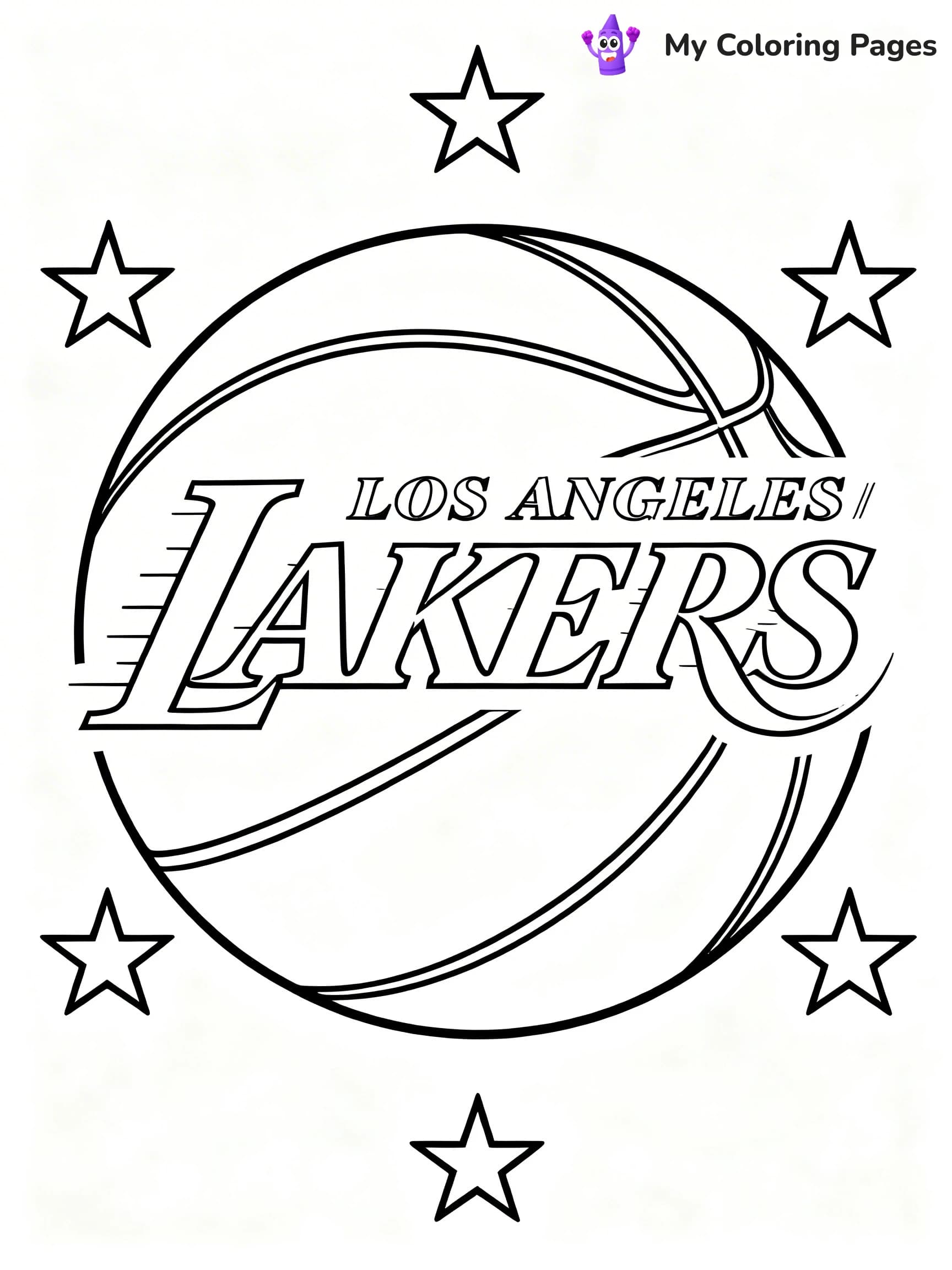 Logo NBA Coloring Pages - 2