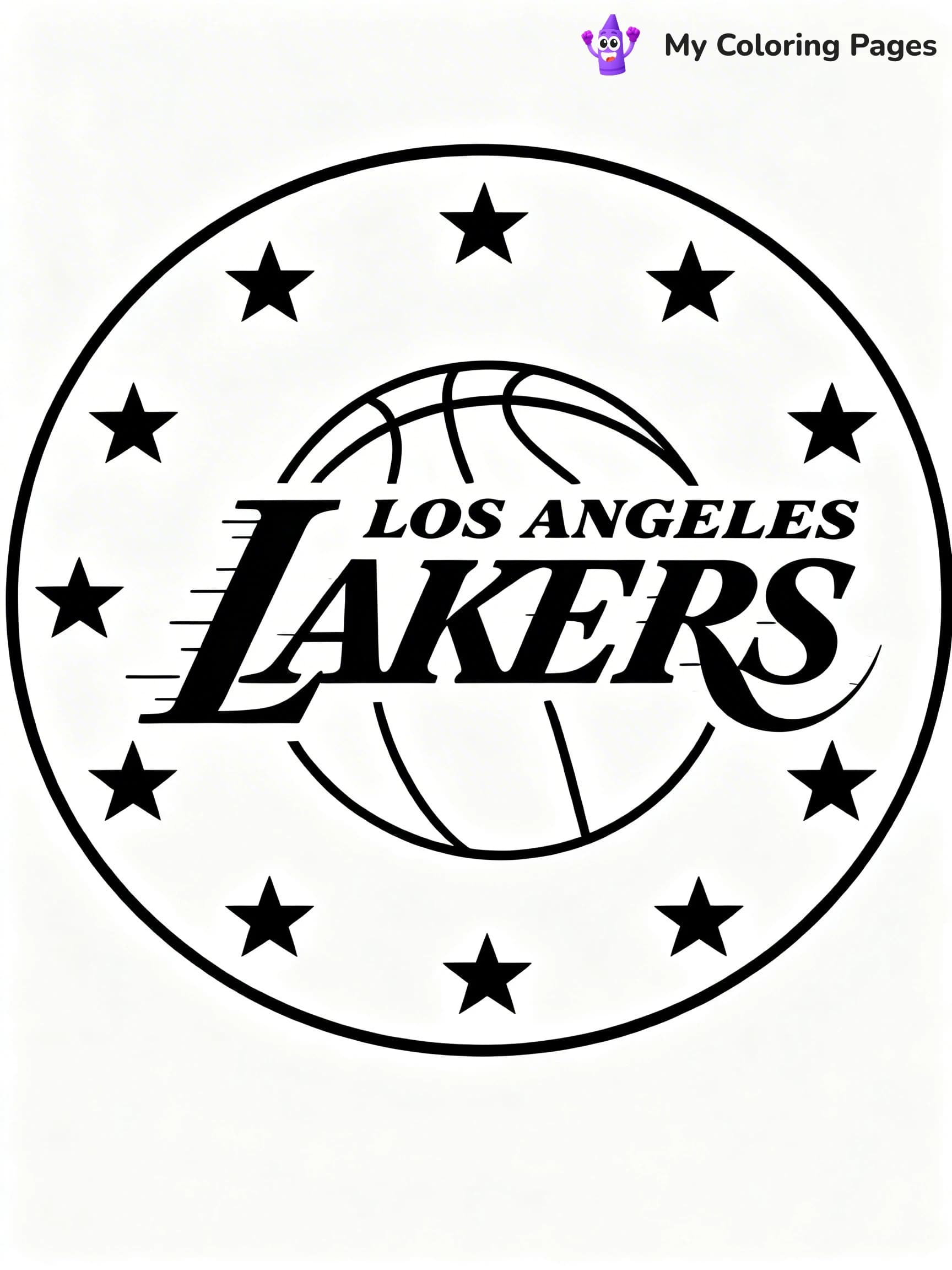 Logo NBA Coloring Pages - 1