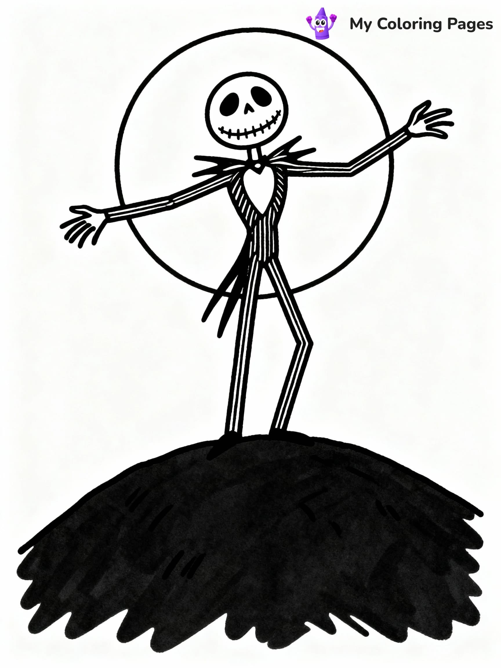 Nightmare Before Christmas Coloring Pages - 2