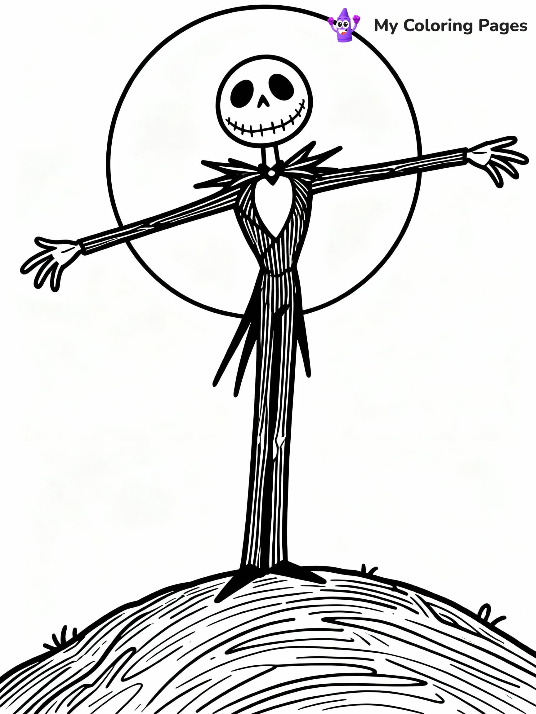 Nightmare Before Christmas Coloring Pages - 1