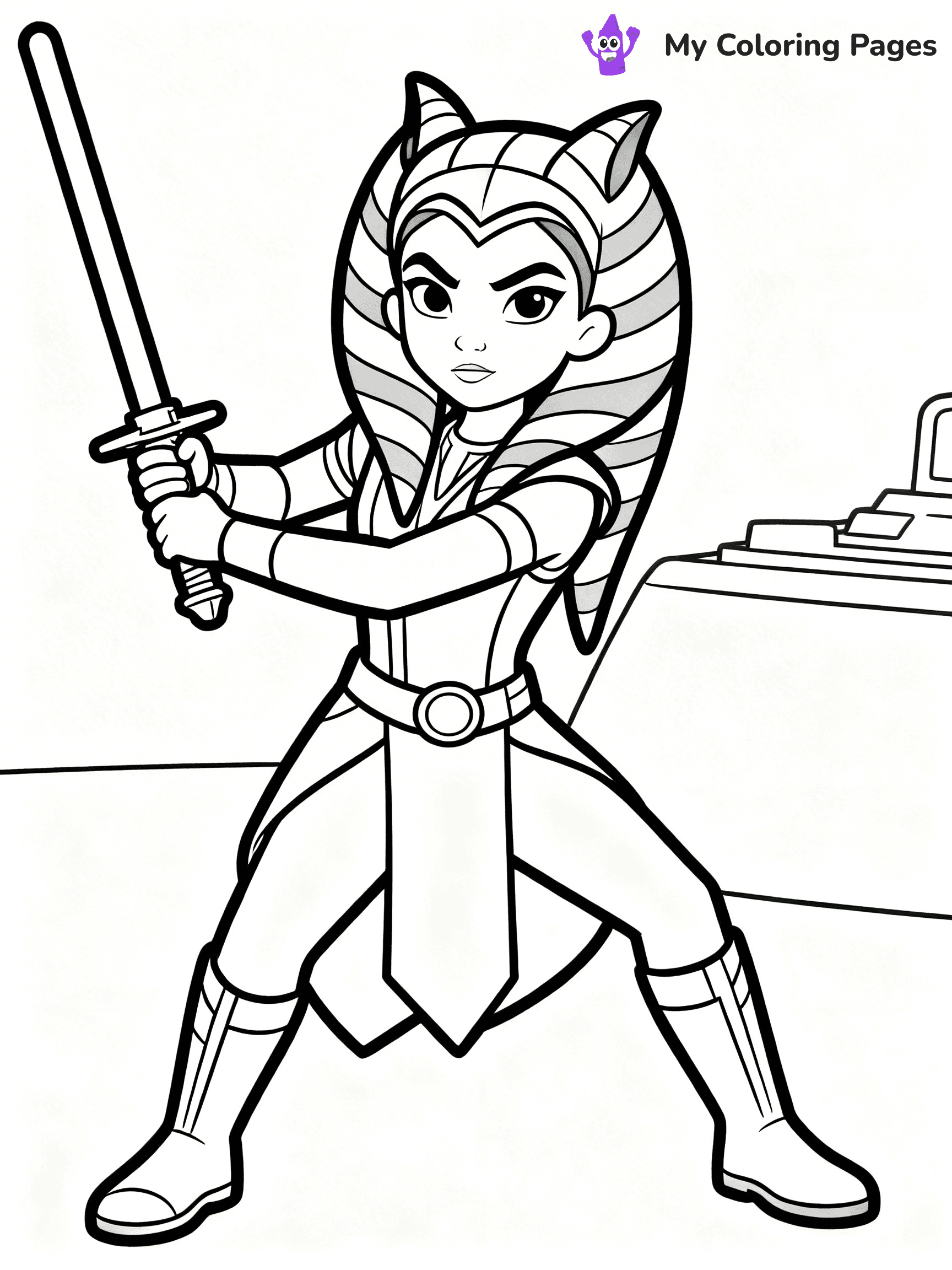 Ahsoka Coloring Pages - 17