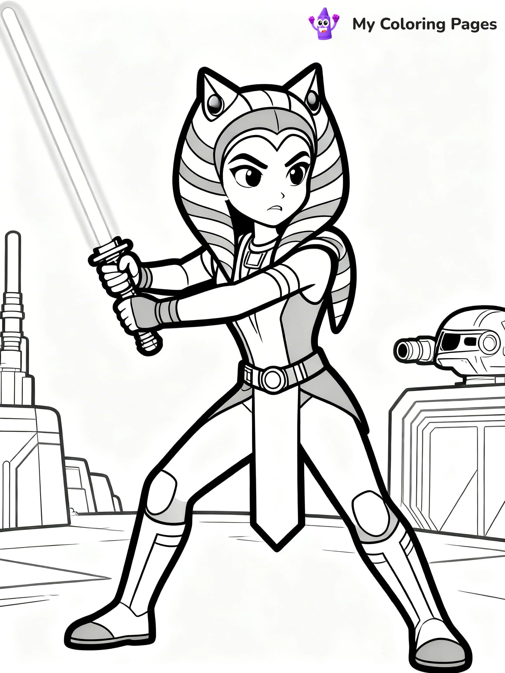 Ahsoka Coloring Pages - 16