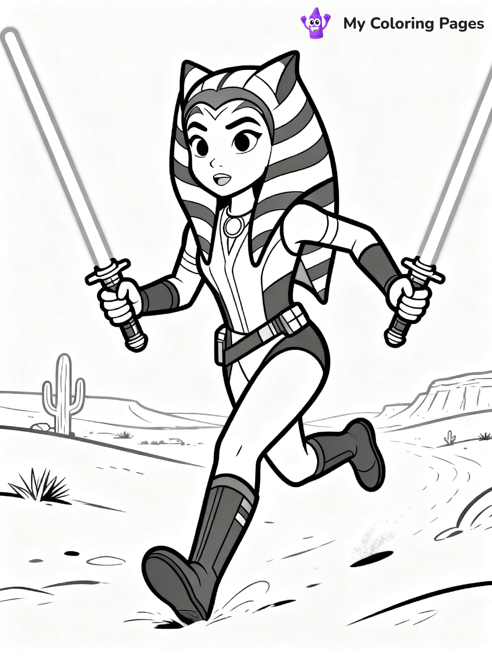 Ahsoka Coloring Pages - 7